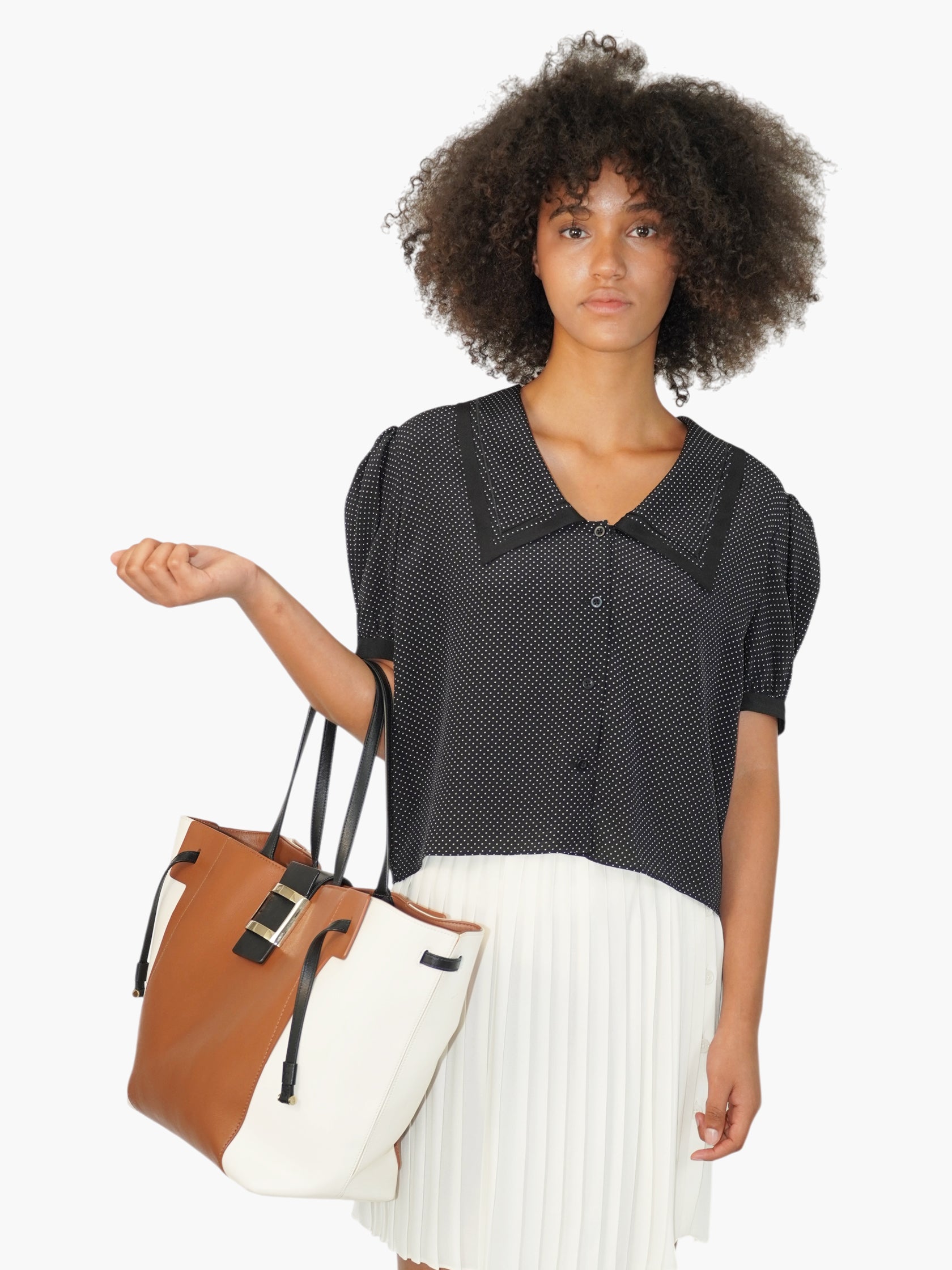 Buckled Tote Bag