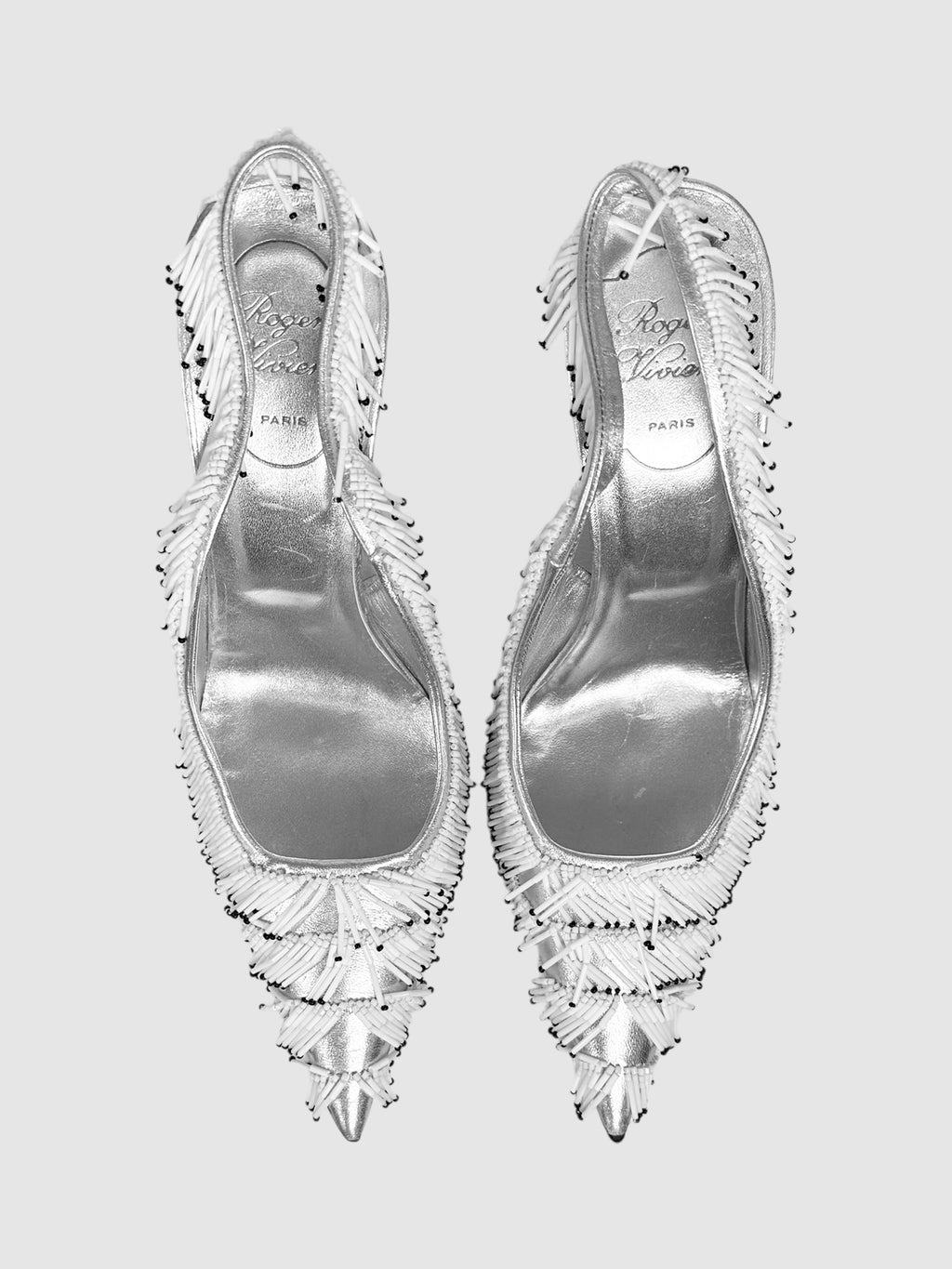 Metallic Slingback Pumps