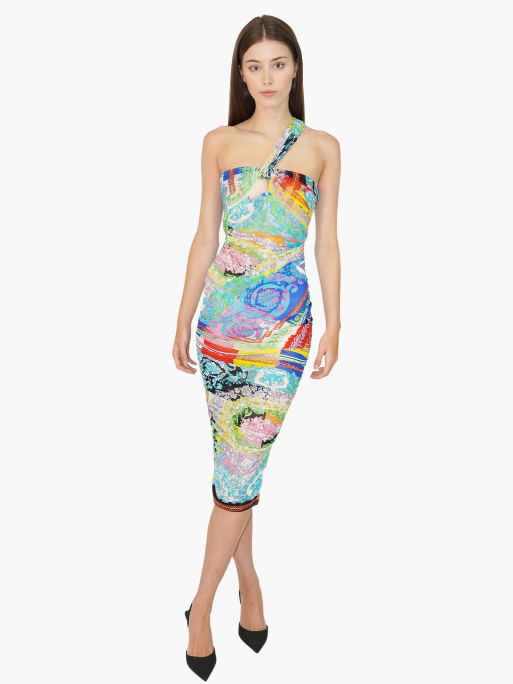 Baroque Ruched Dress