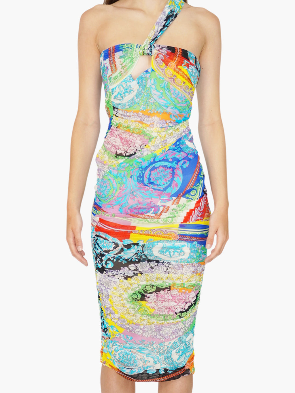 Baroque Ruched Dress