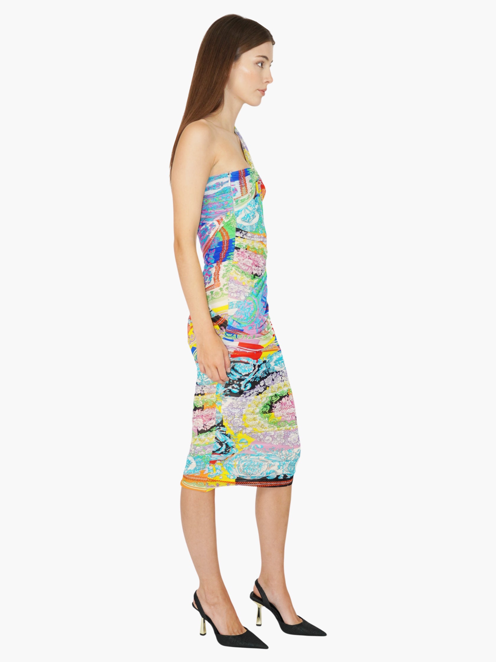 Baroque Ruched Dress