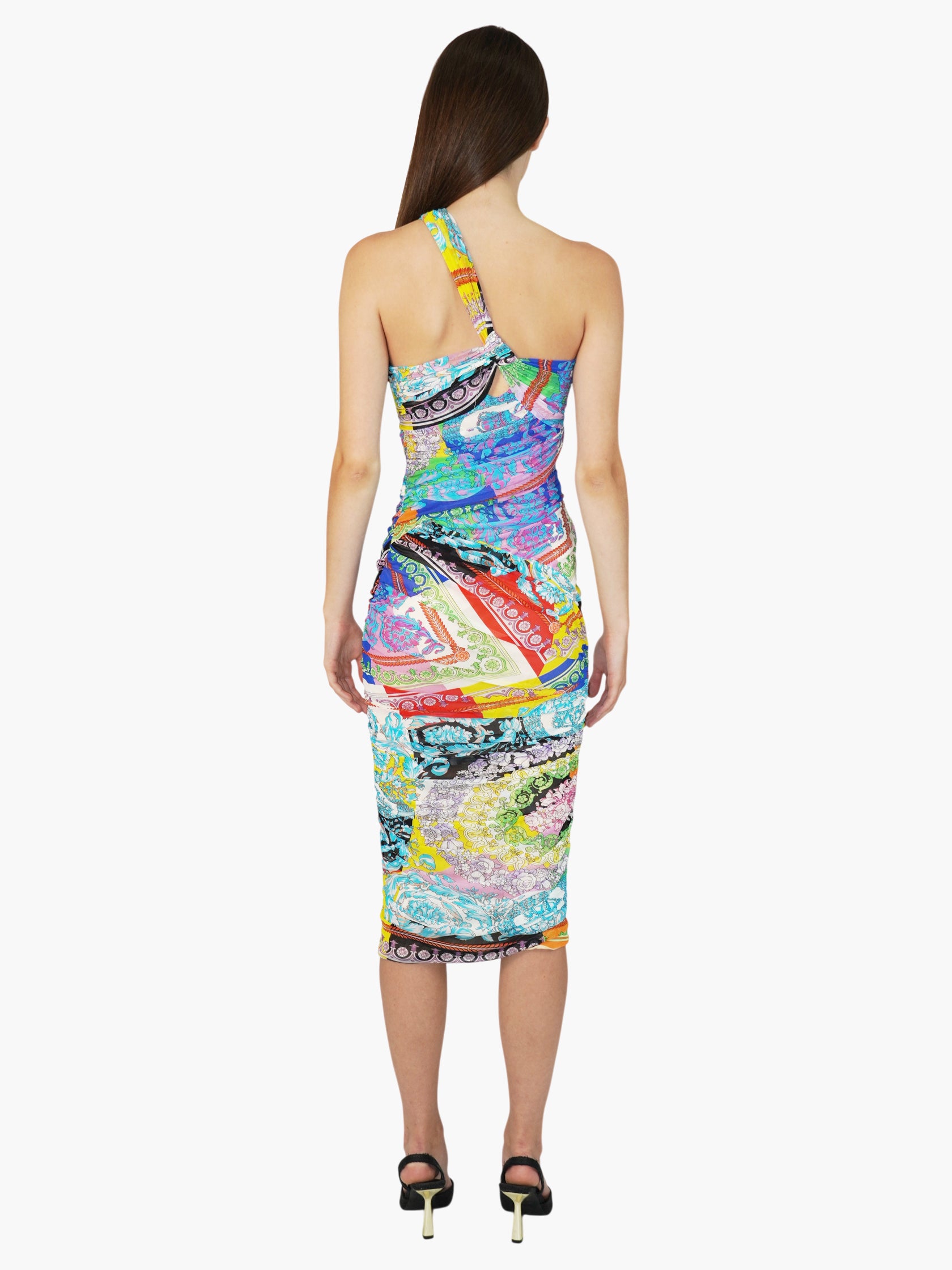 Baroque Ruched Dress