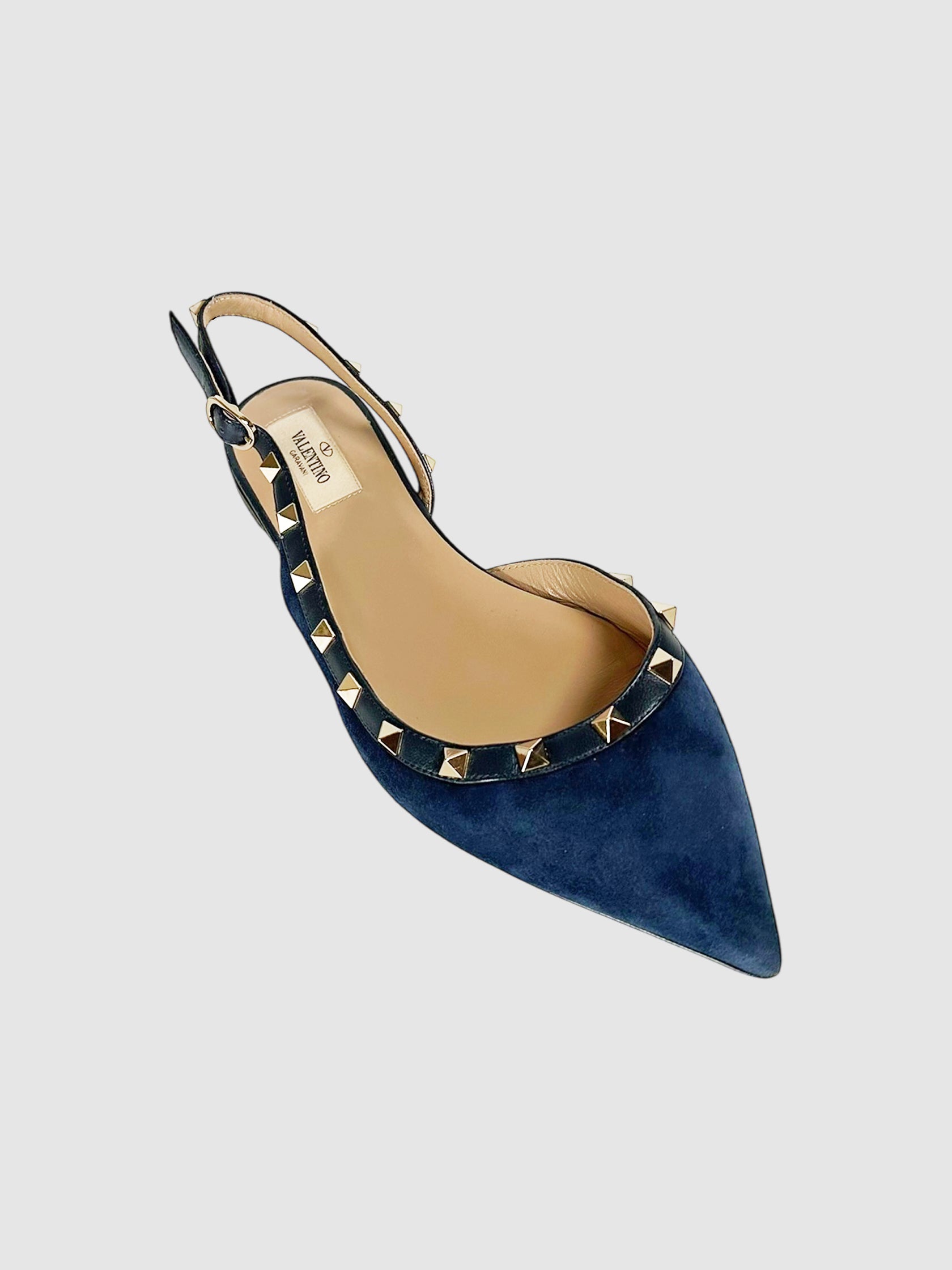 Rockstud Slingback Flats