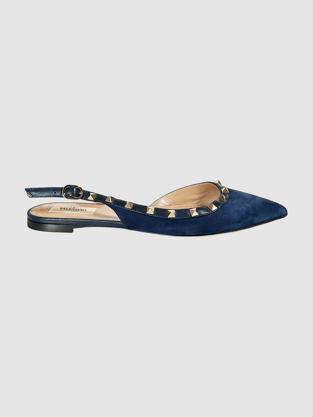 Rockstud Slingback Flats