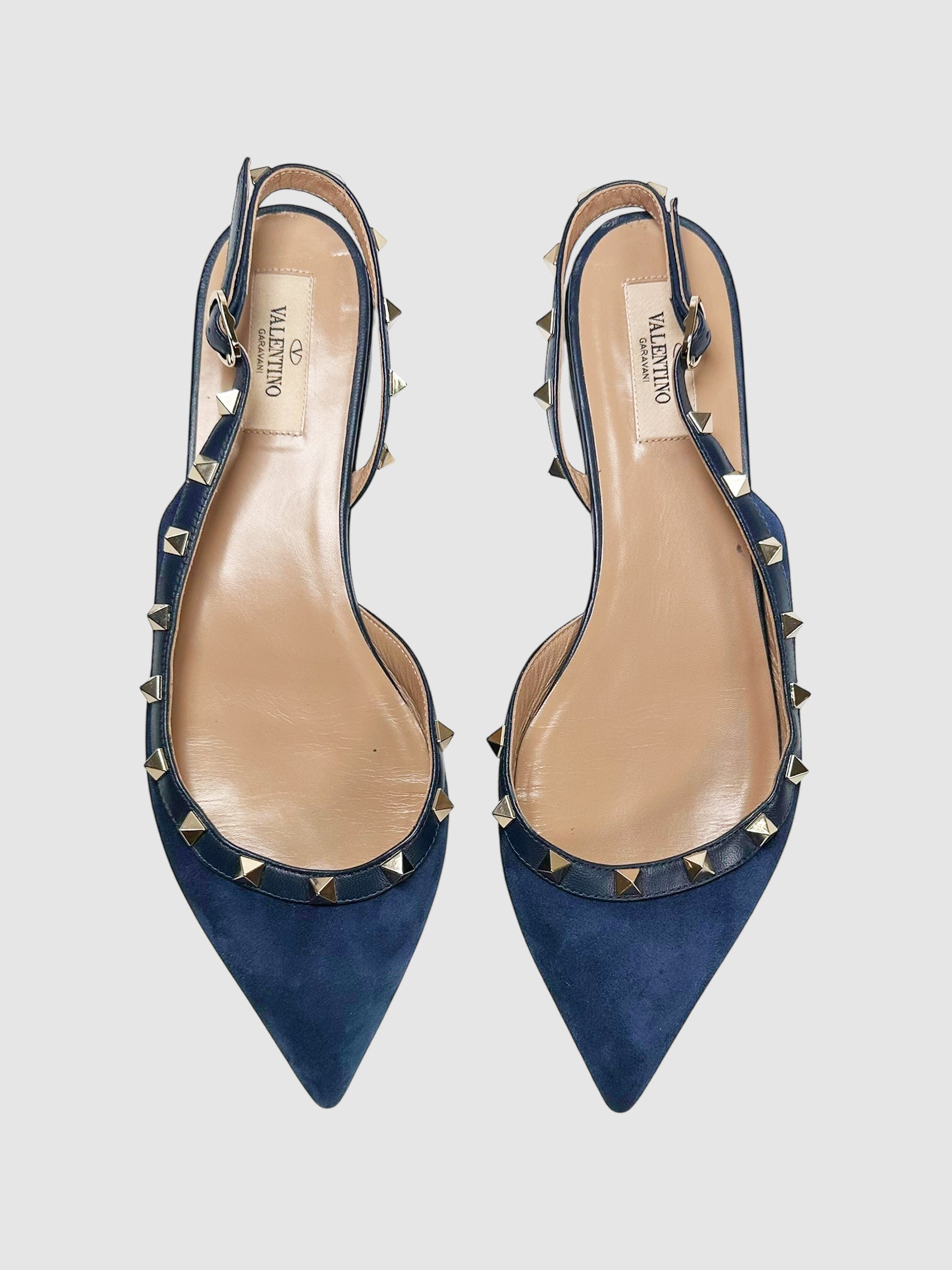 Rockstud Slingback Flats