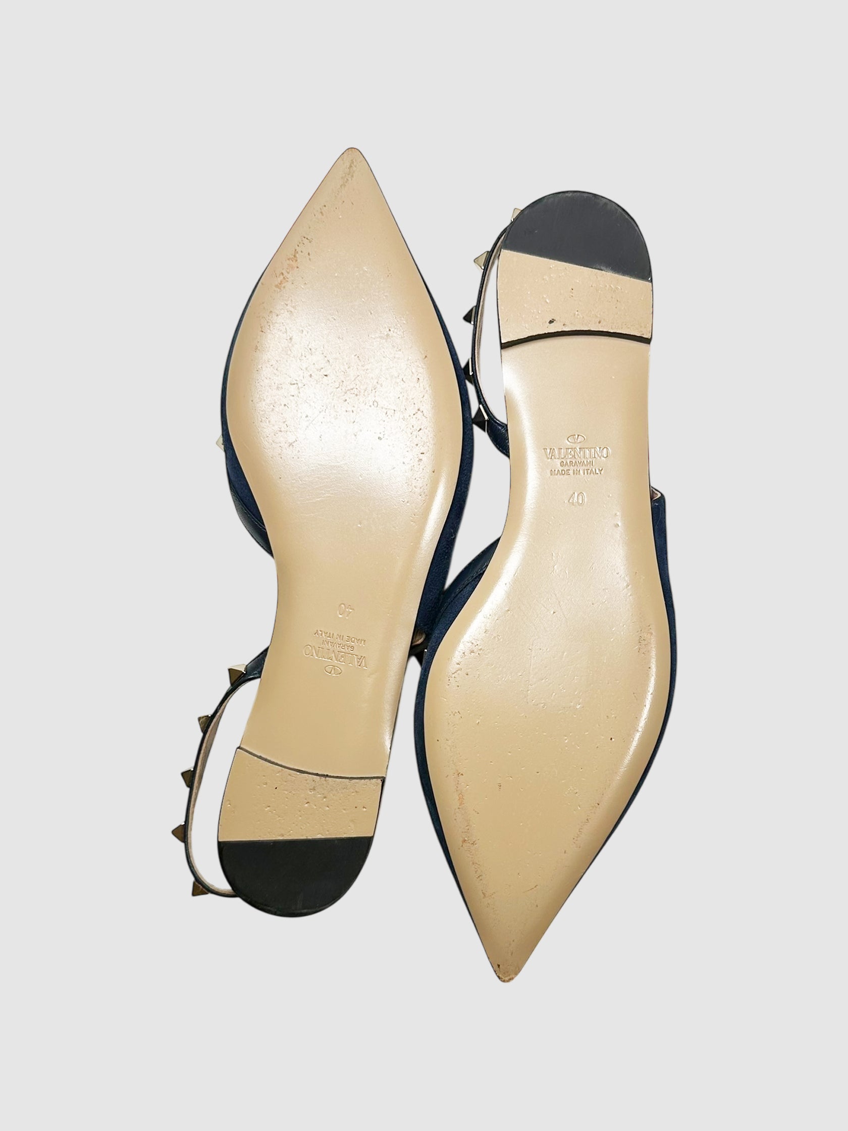 Rockstud Slingback Flats