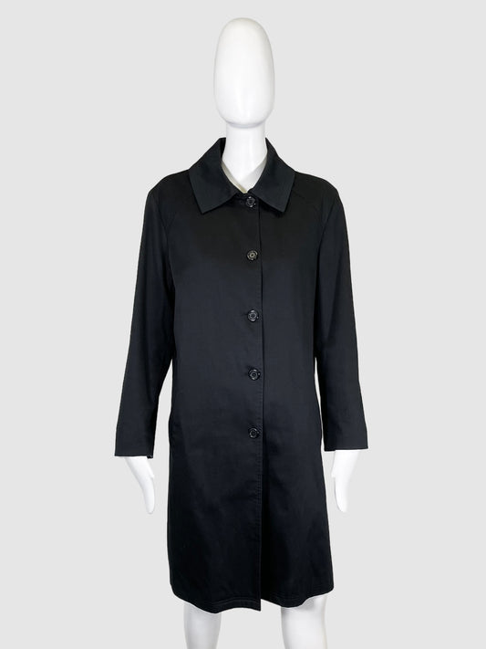 Hilary Radley Single-breasted Trench Coat - Size 12
