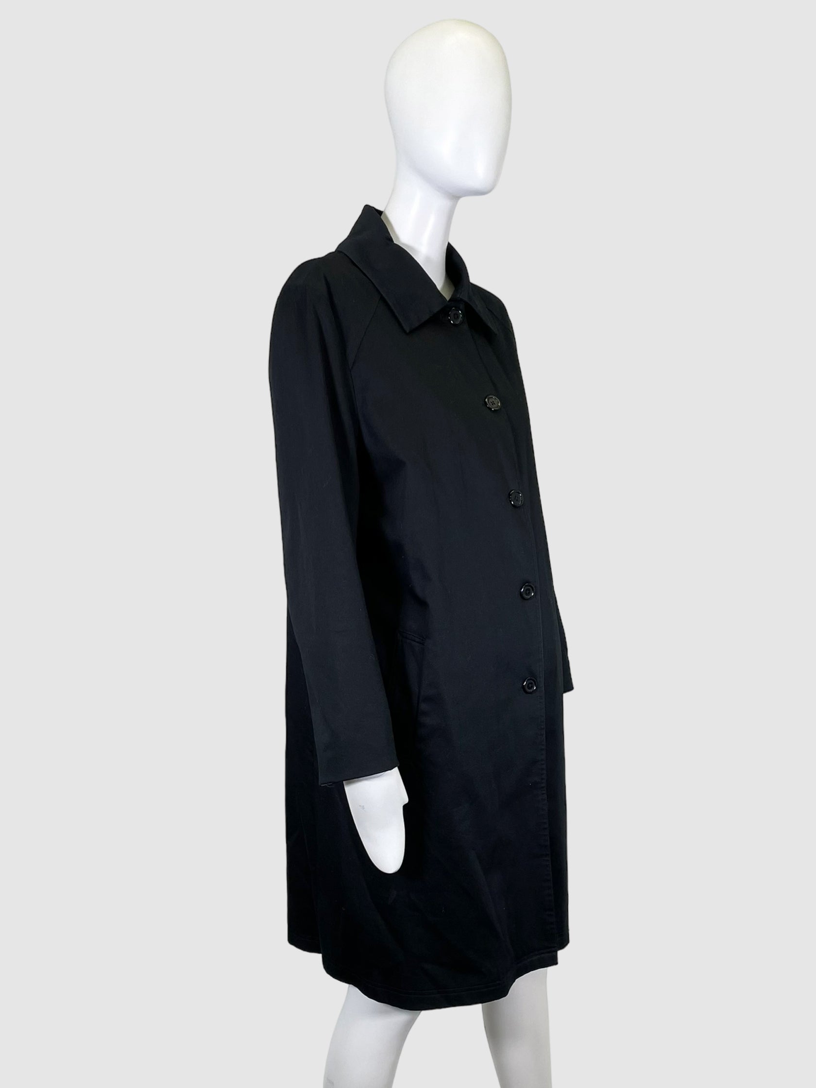 Single-Breasted Trench Coat - Size 12