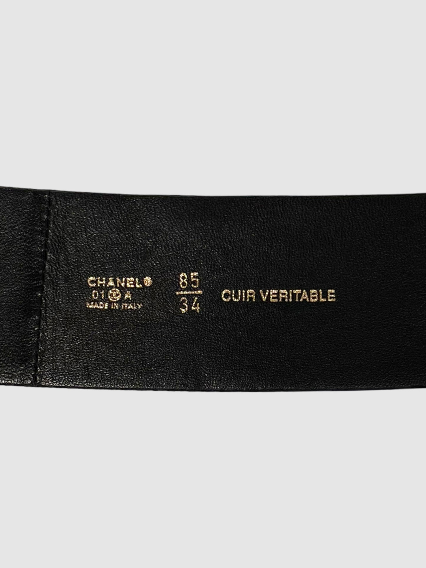 Interlocking CC Logo Waist Belt