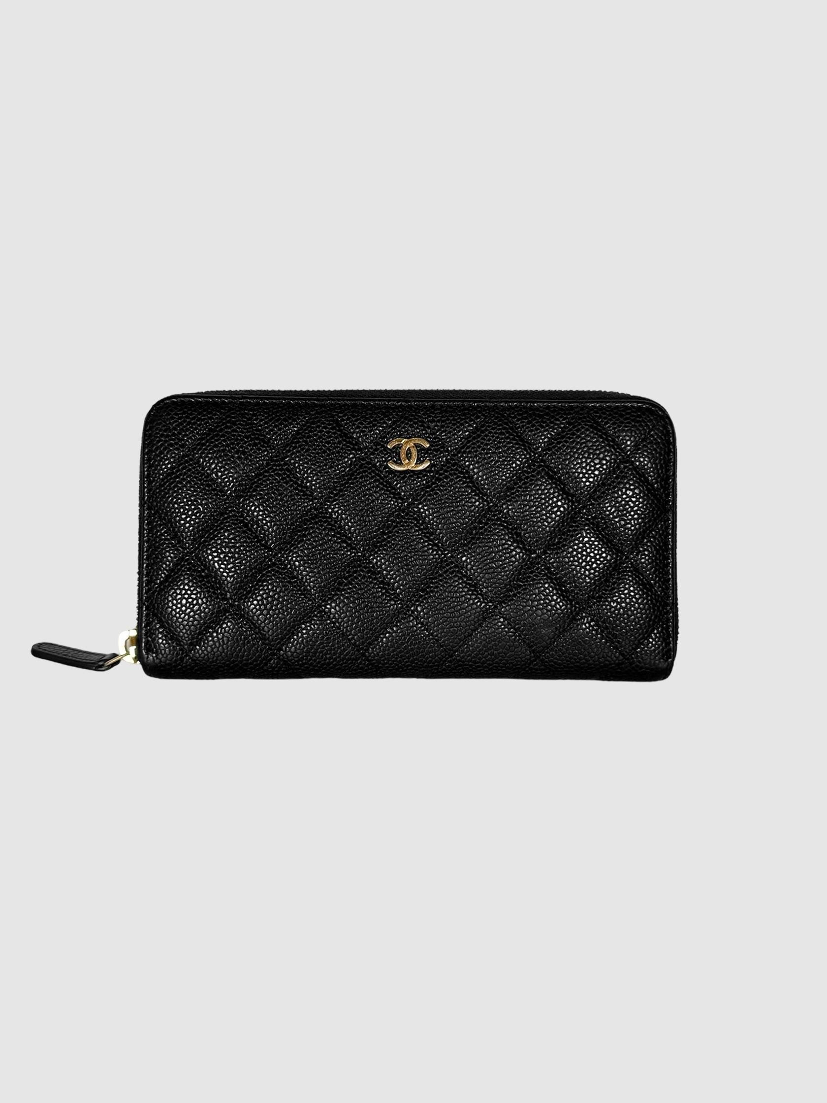 2014 Quilted Caviar Leather Wallet