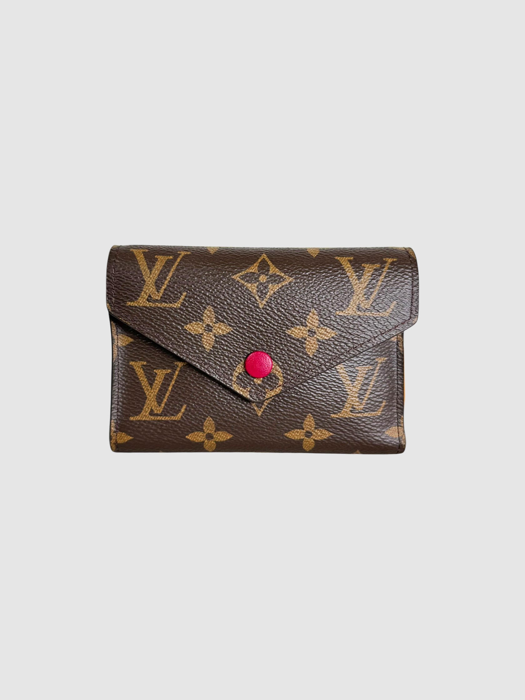 Louis Vuitton 2017 Brown Monogram Victorine Wallet Luxury Designer Resale Consignment Vintage Toronto Accessories