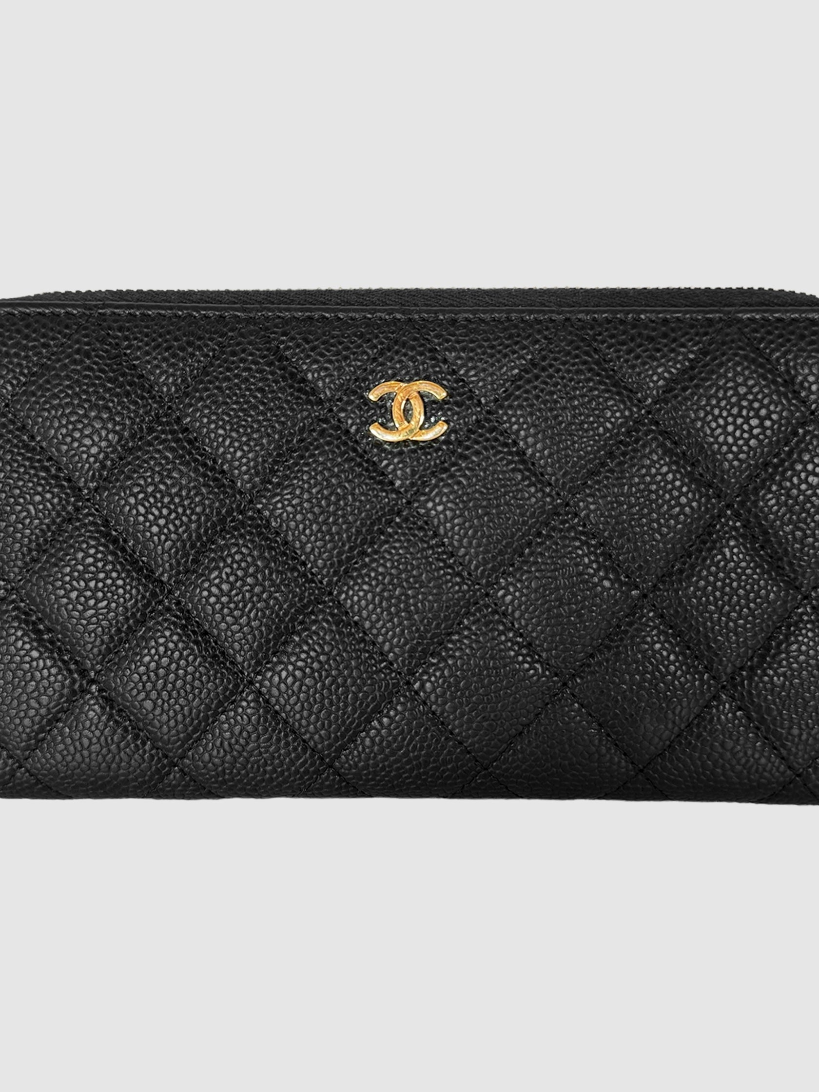 2014 Quilted Caviar Leather Wallet