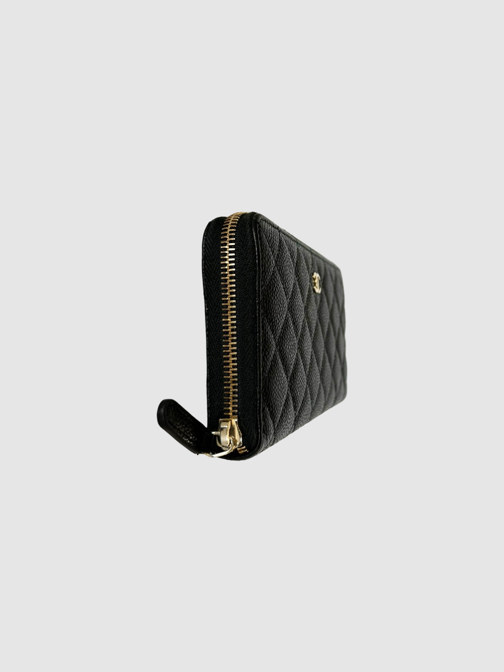 2014 Quilted Caviar Leather Wallet