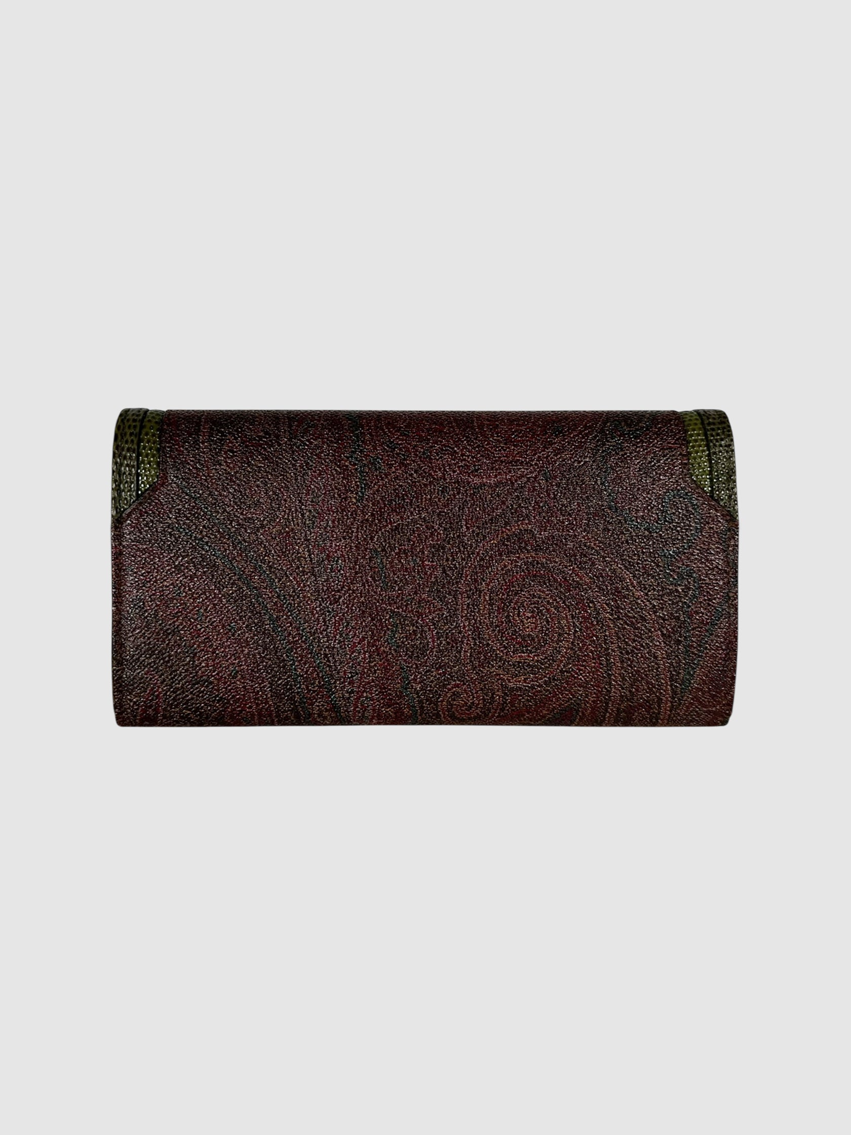 Paisley Leather Wallet