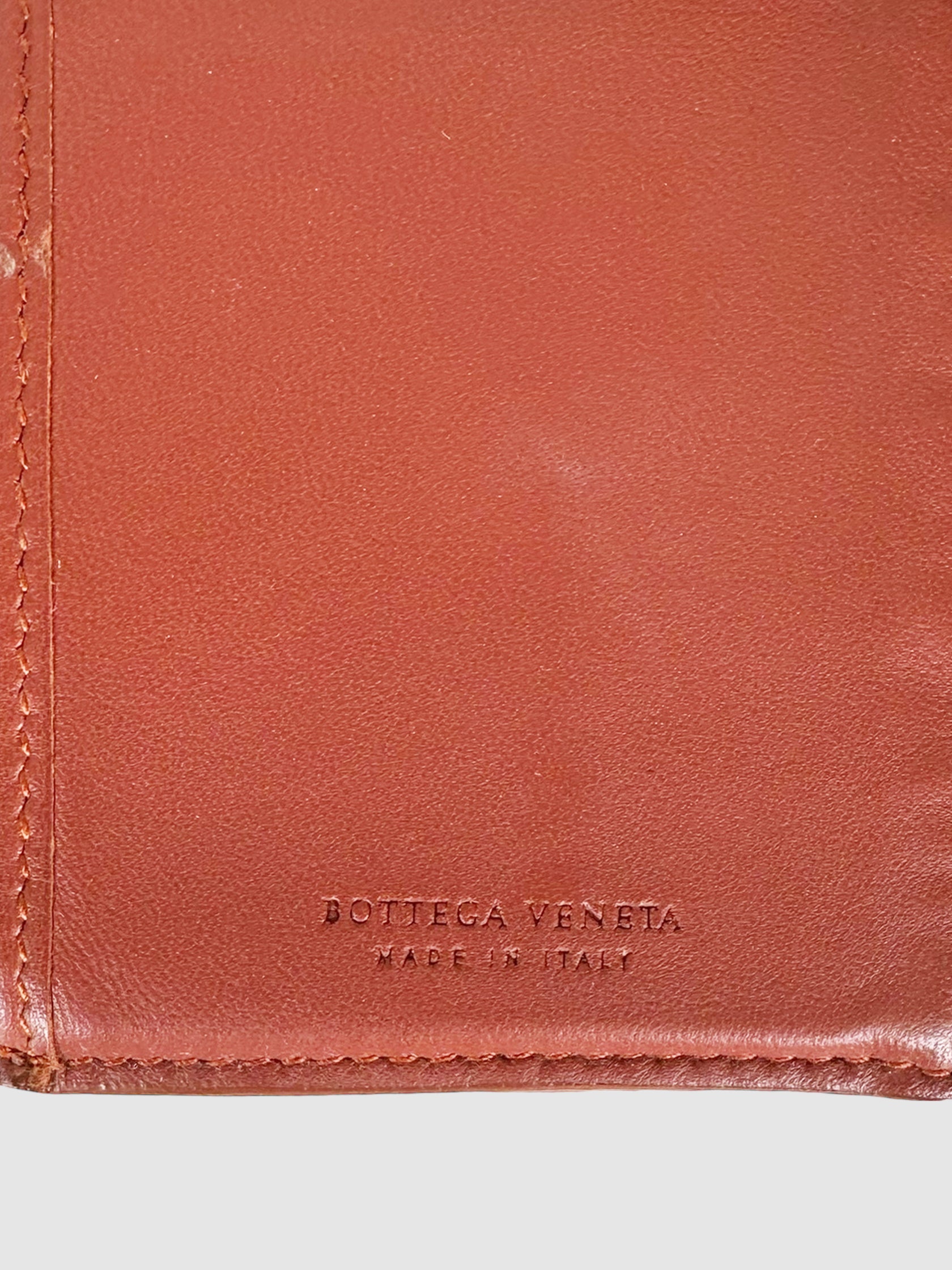 Intrecciato Woven Leather Wallet