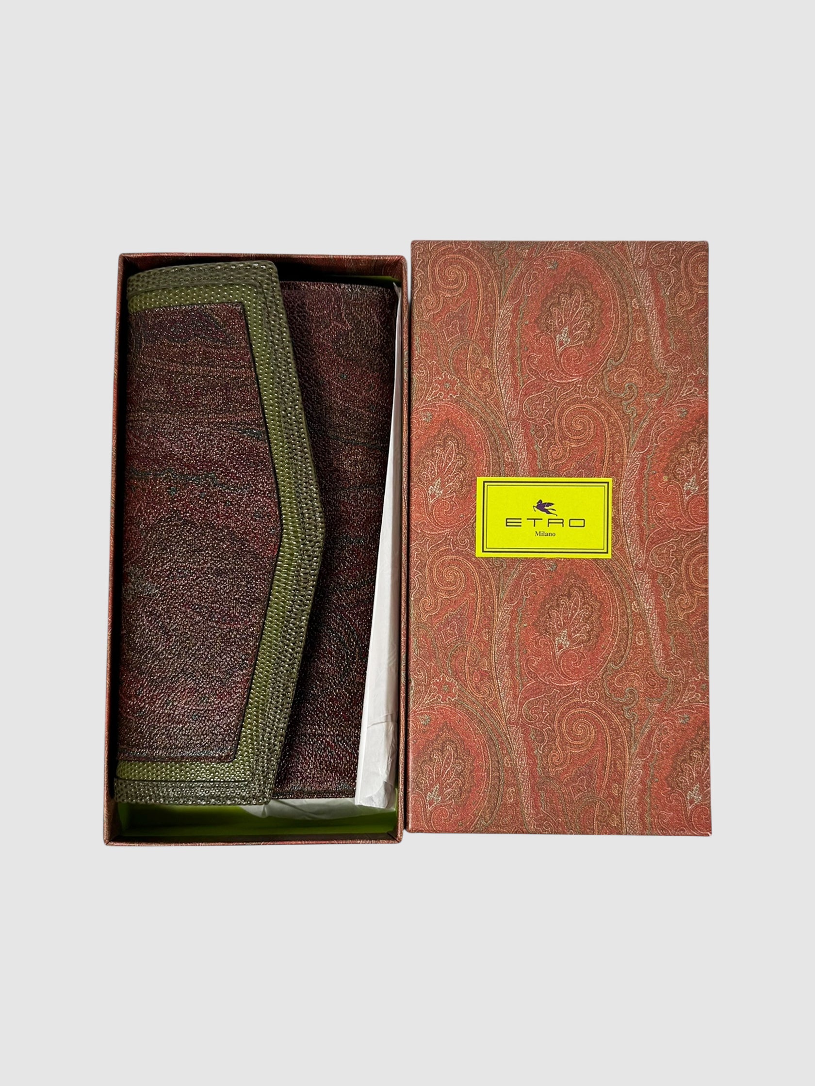 Paisley Leather Wallet