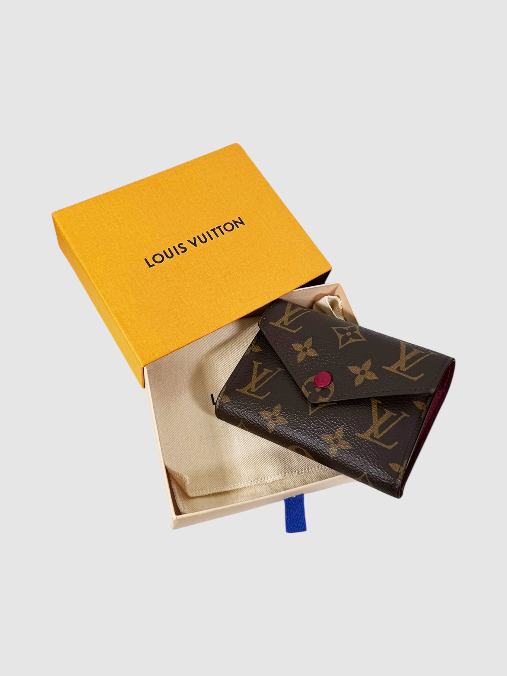 Louis Vuitton 2017 Brown Monogram Victorine Wallet Luxury Designer Resale Consignment Vintage Toronto Accessories