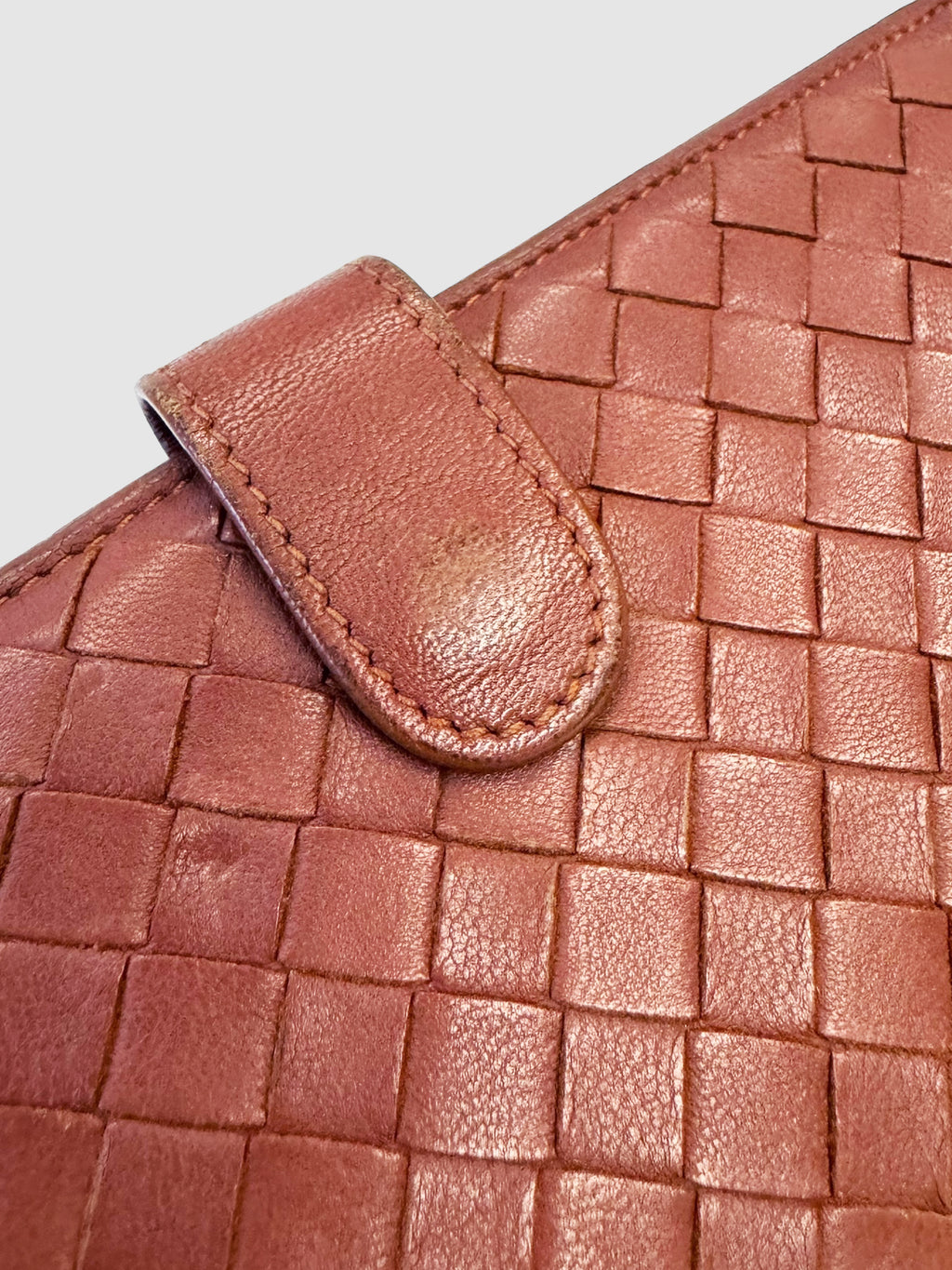 Intrecciato Woven Leather Wallet