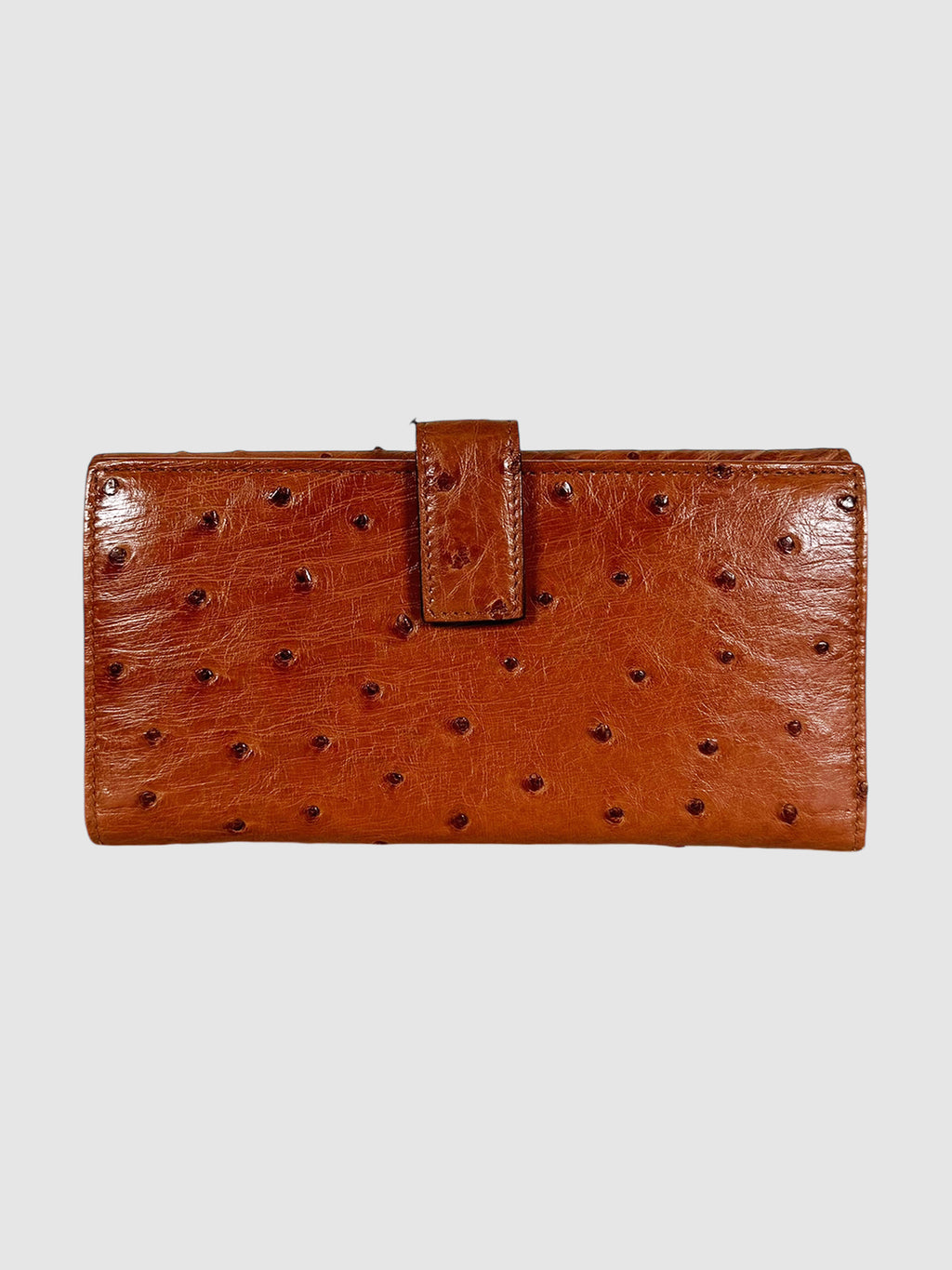 Ostrich Leather Continental Wallet