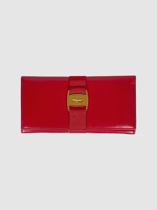 Salvatore Ferragamo Leather Continental Wallet