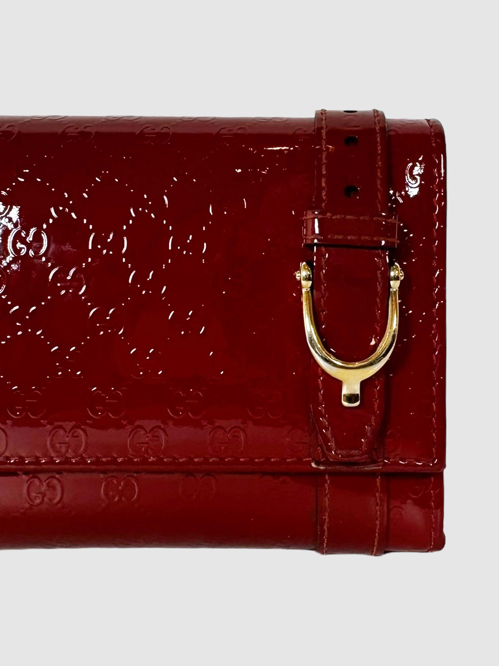 Micro Guccissima Patent Leather Wallet