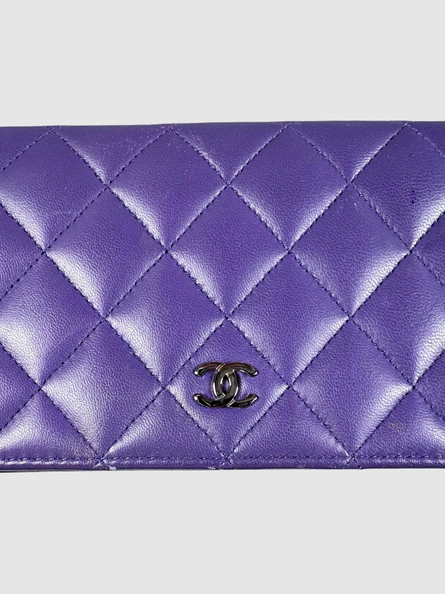 Quilted Classic Long Yen Wallet