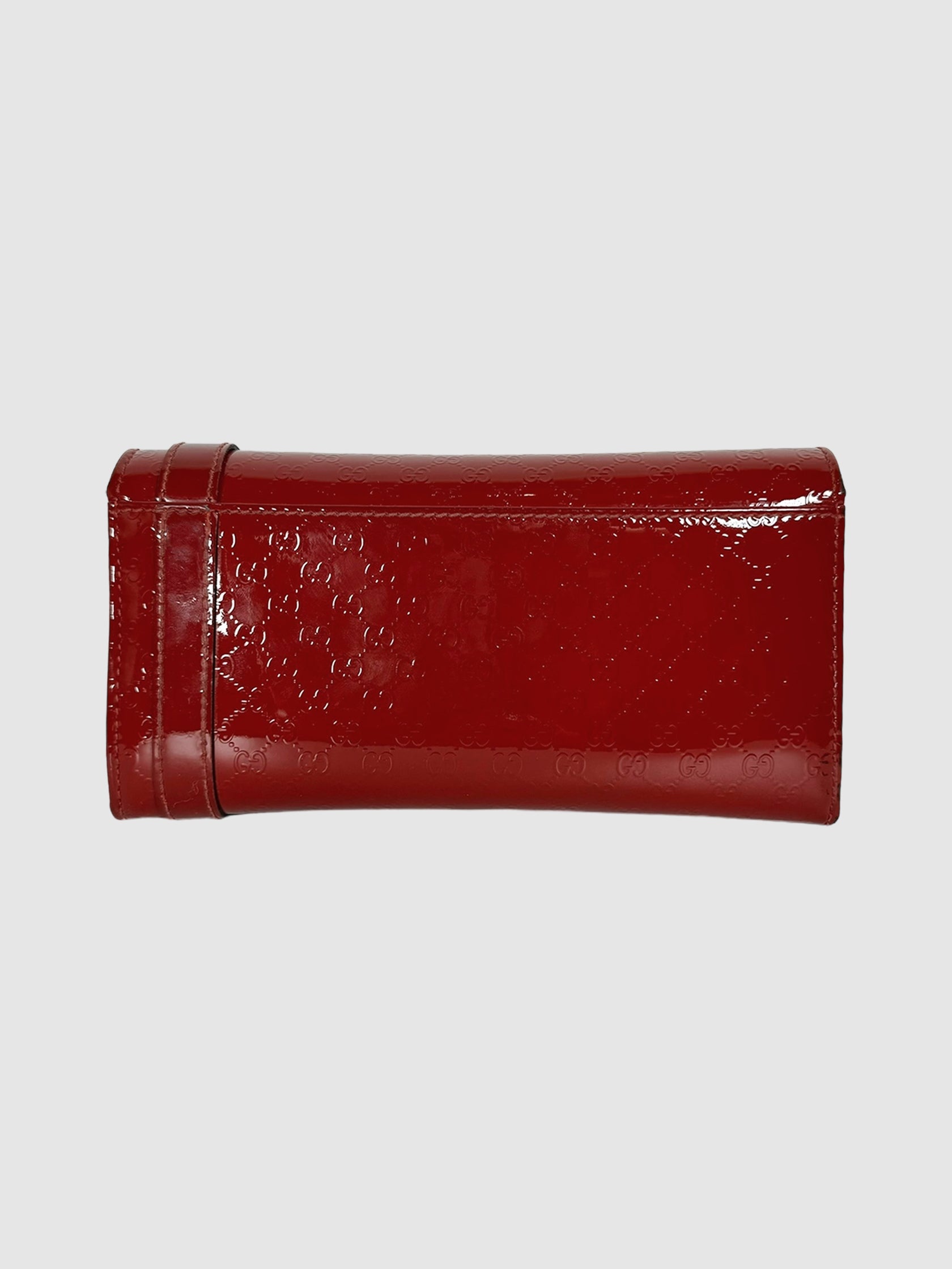 Micro Guccissima Patent Leather Wallet
