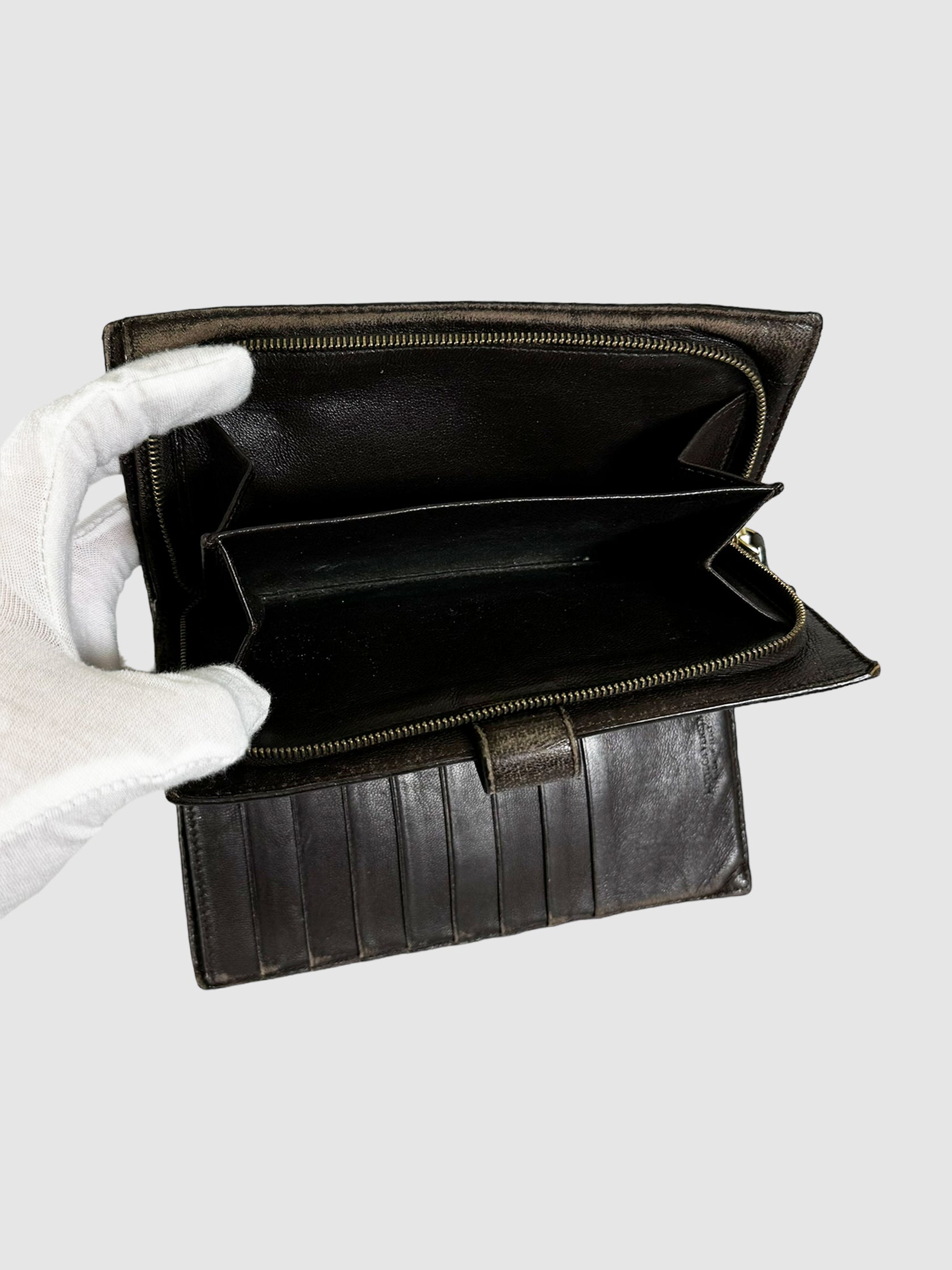 Woven Leather Wallet