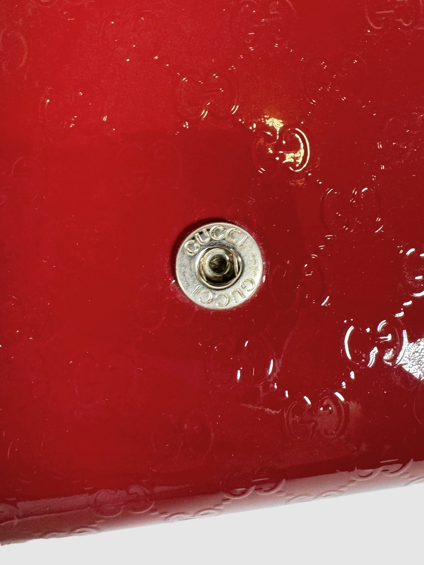 Micro Guccissima Patent Leather Wallet