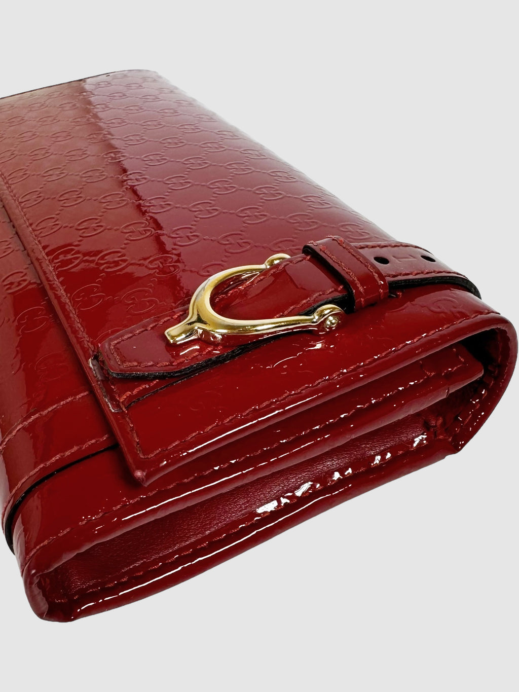 Micro Guccissima Patent Leather Wallet