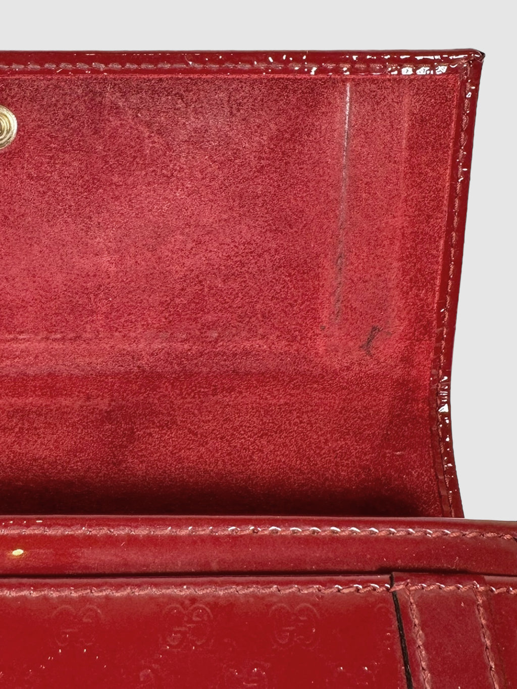 Micro Guccissima Patent Leather Wallet