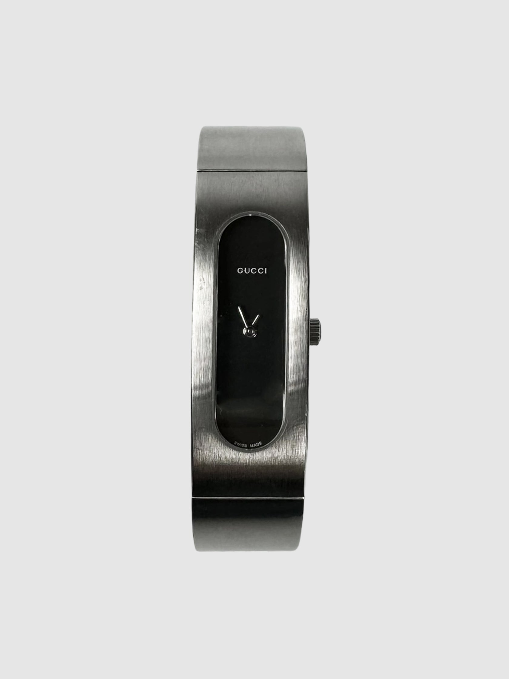 Gucci 2400 Silver Quartz Bangle Watch Consignment Secondhand Designer Luxury Resale Toronto Trendy