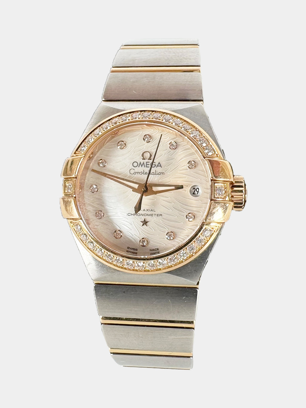 Omega Silver-Tone And Gold Constellation Co-Axial Watch Luxury Designer Resale Consignment Toronto Secondhand