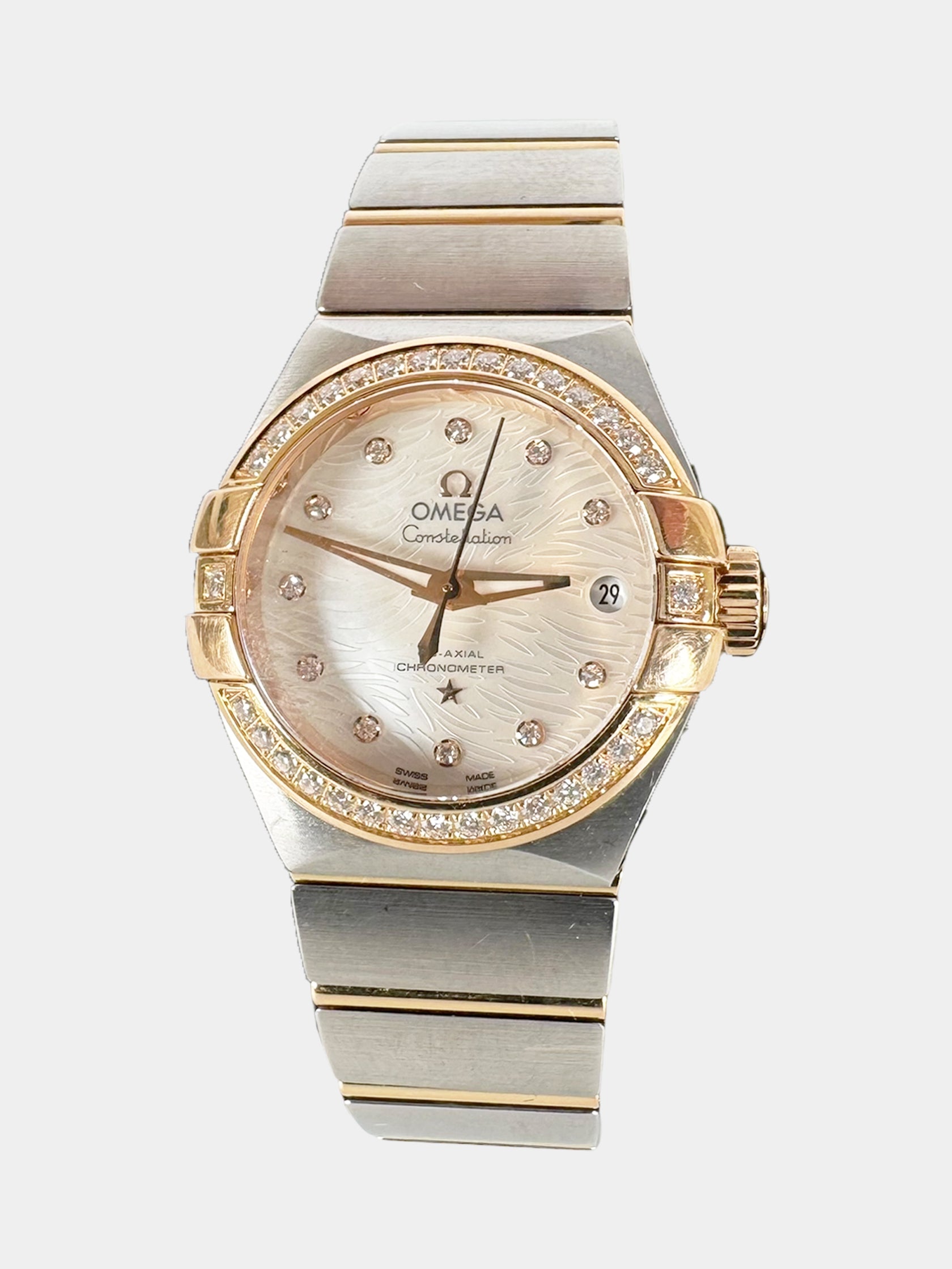 Omega Silver-Tone And Gold Constellation Co-Axial Watch Luxury Designer Resale Consignment Toronto Secondhand