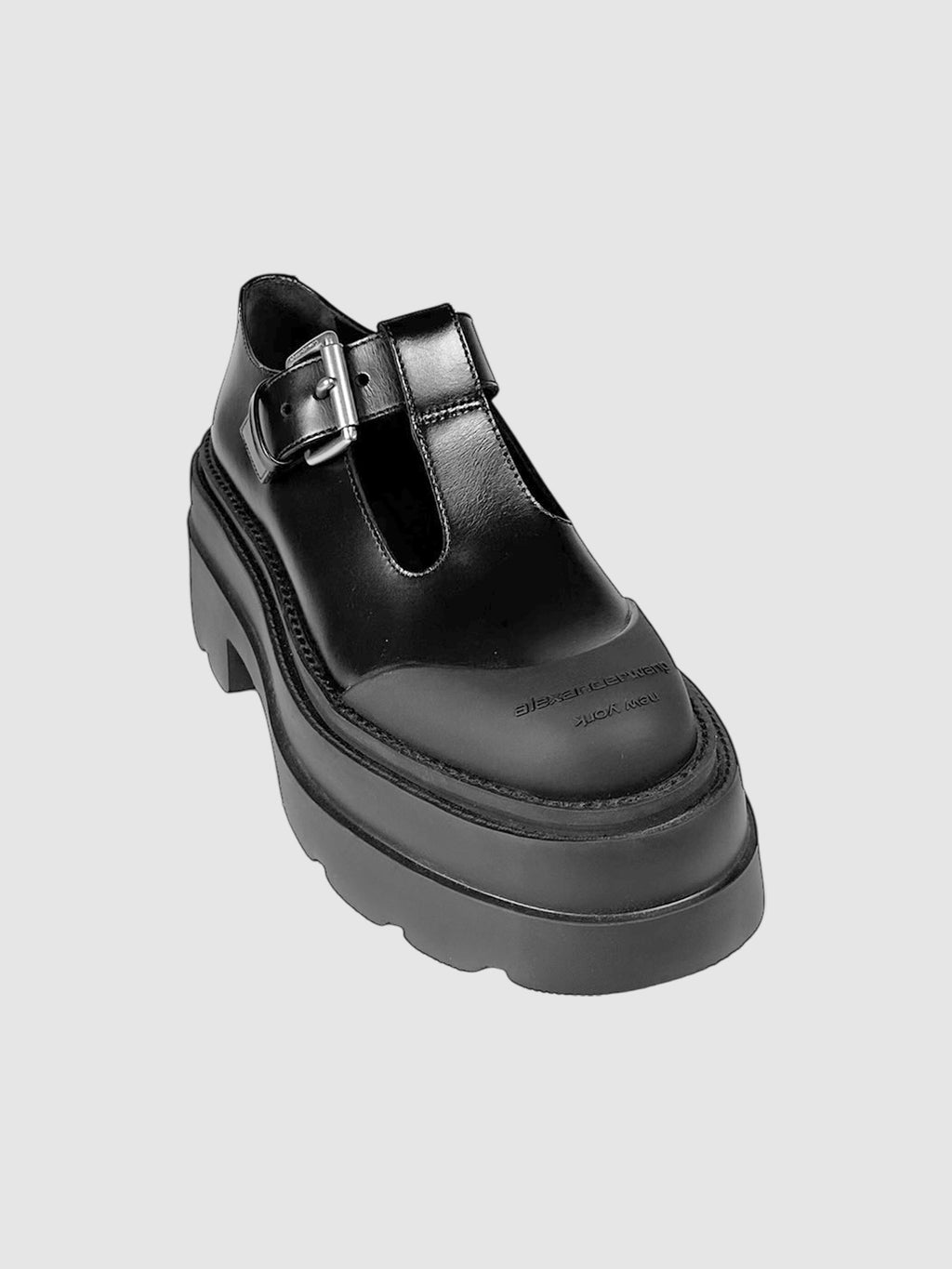 Alexander Wang Black Leather Tova Platform Mary Jane Shoes - Size IT 38 Luxury Designer Resale Consignment Toronto Secondhand Canada