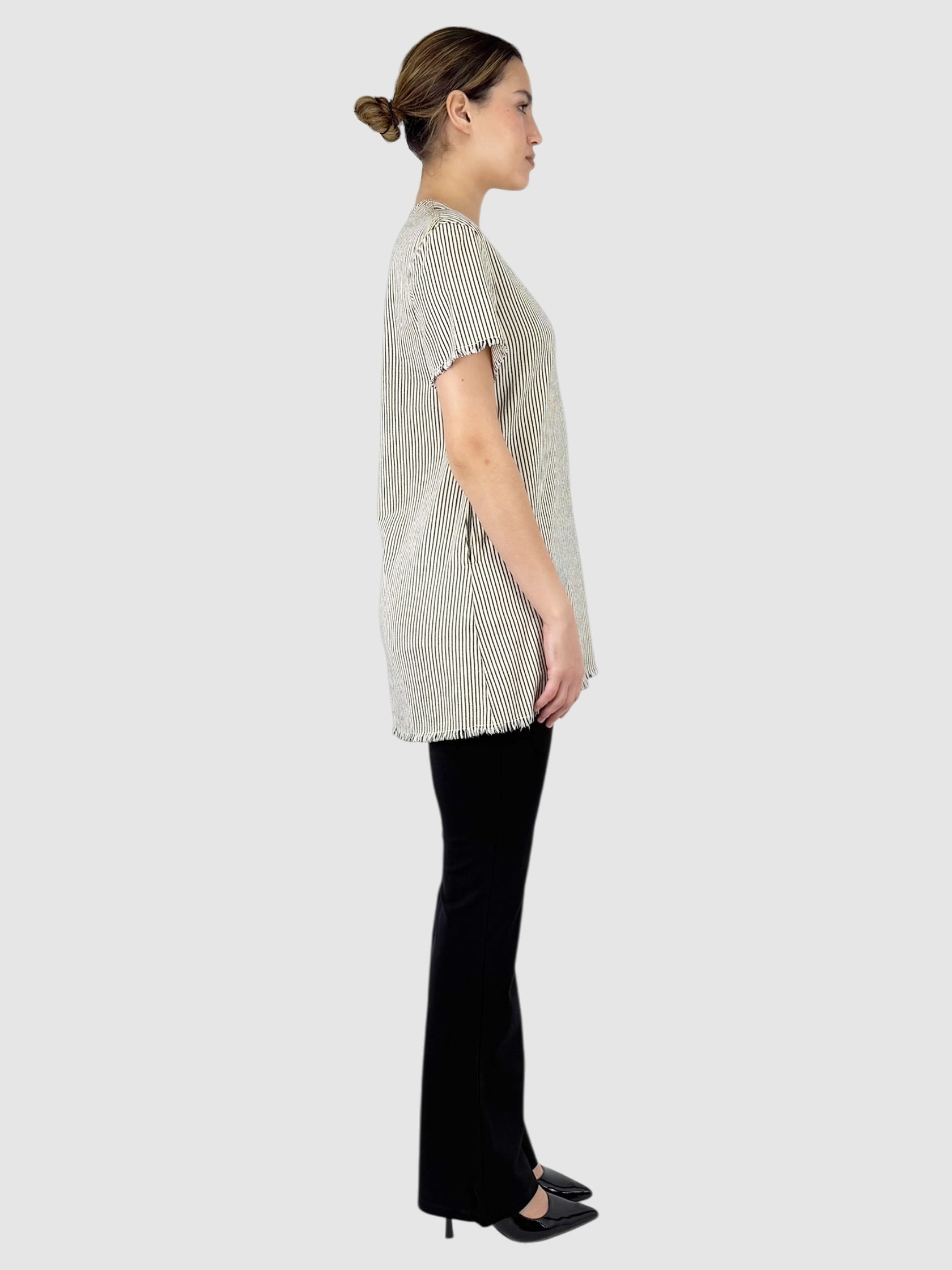 Striped Mini Shirt Dress