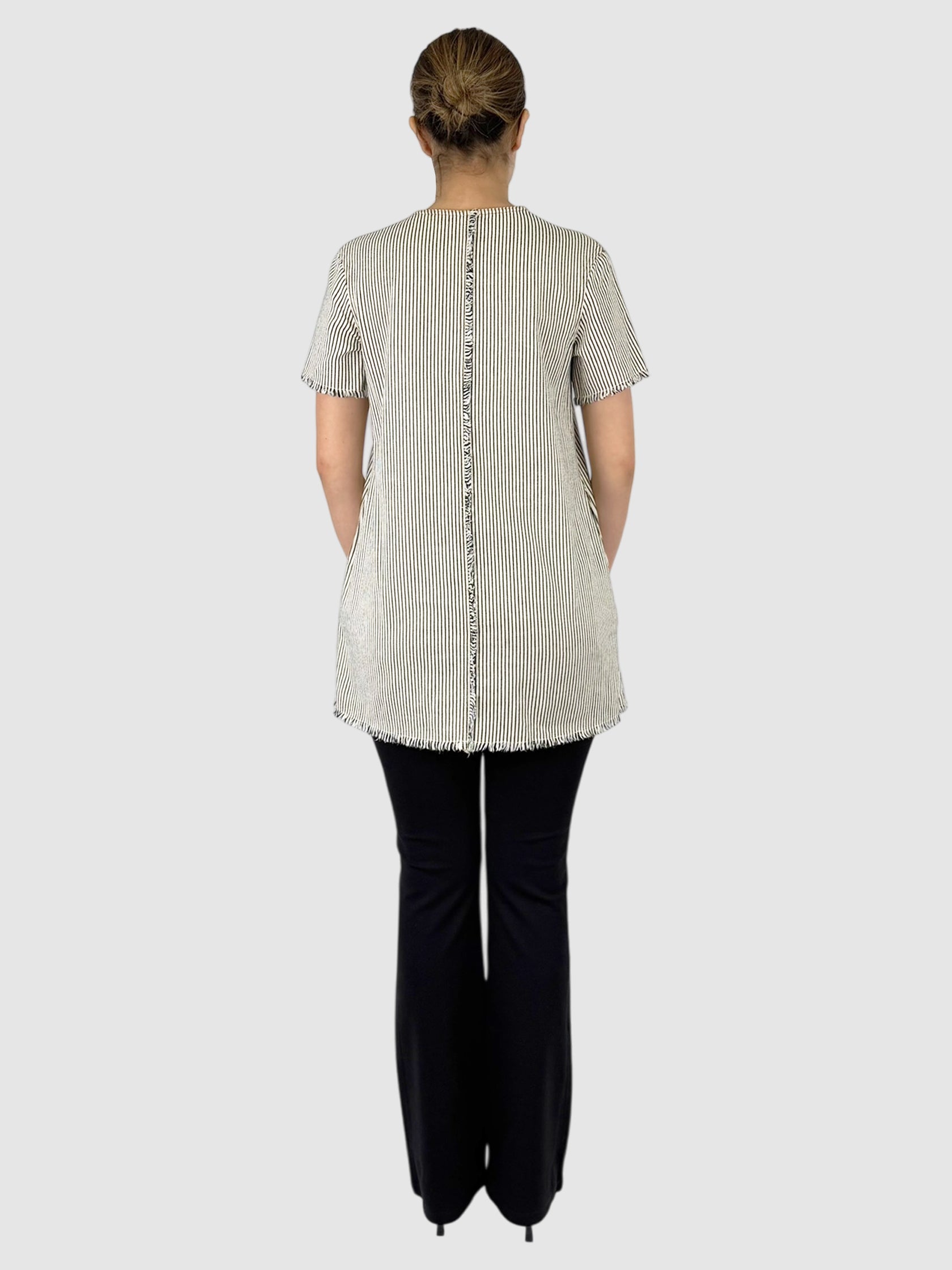 Striped Mini Shirt Dress