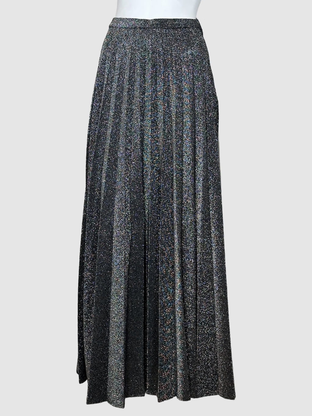 Lurex Pleated Maxi Skirt - Size XS