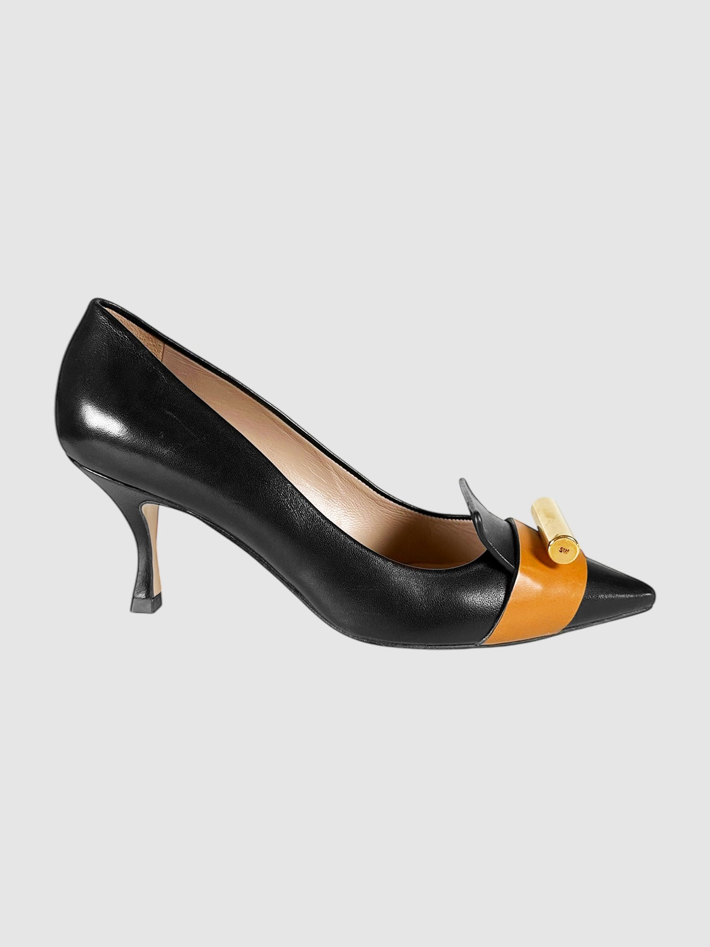 Leather Gamma 70 Pumps - Size 6