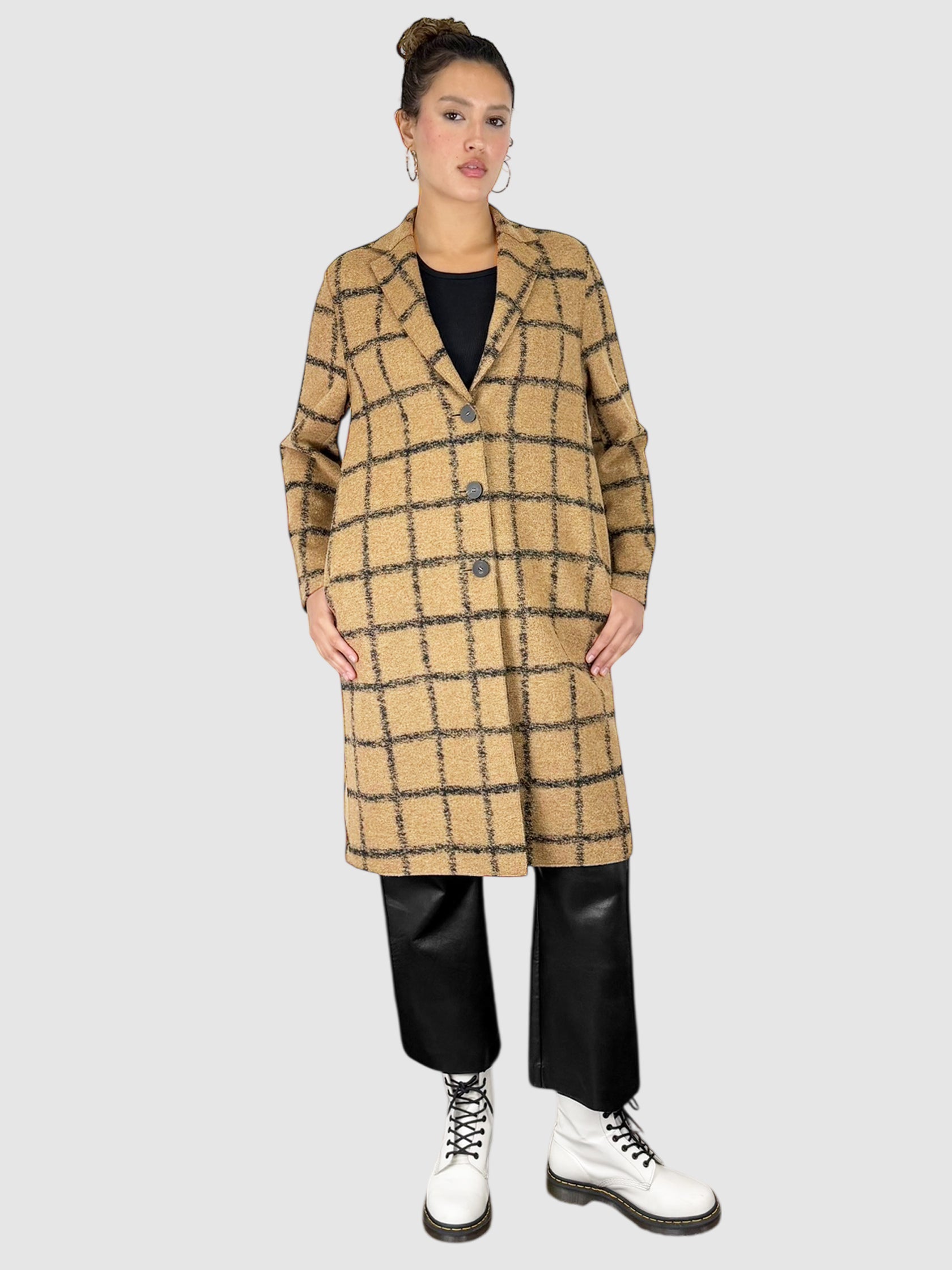 Plaid Wool Coat