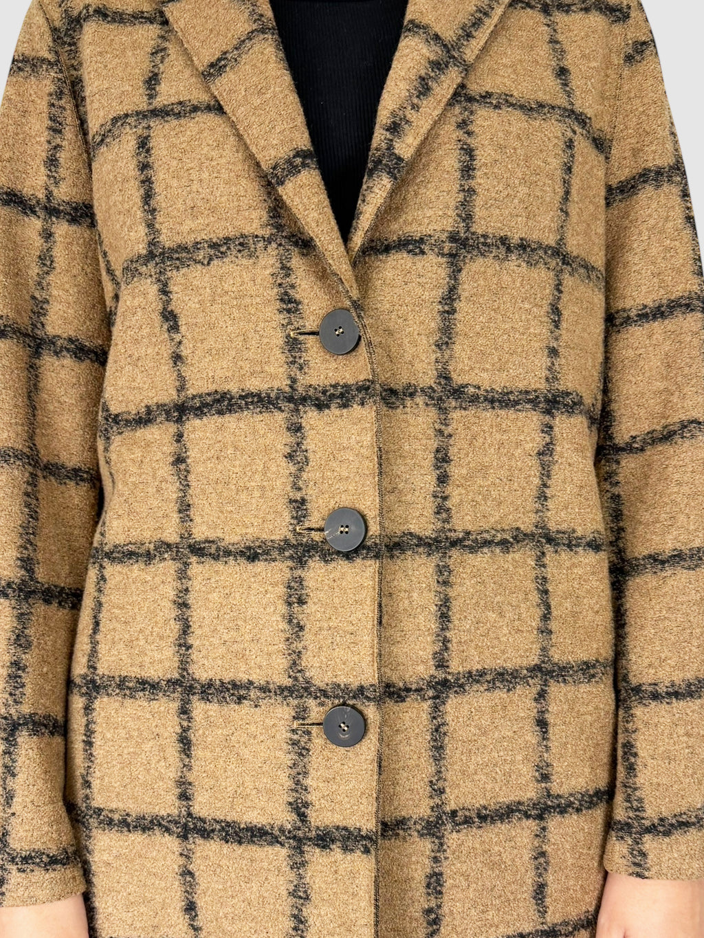 Plaid Wool Coat