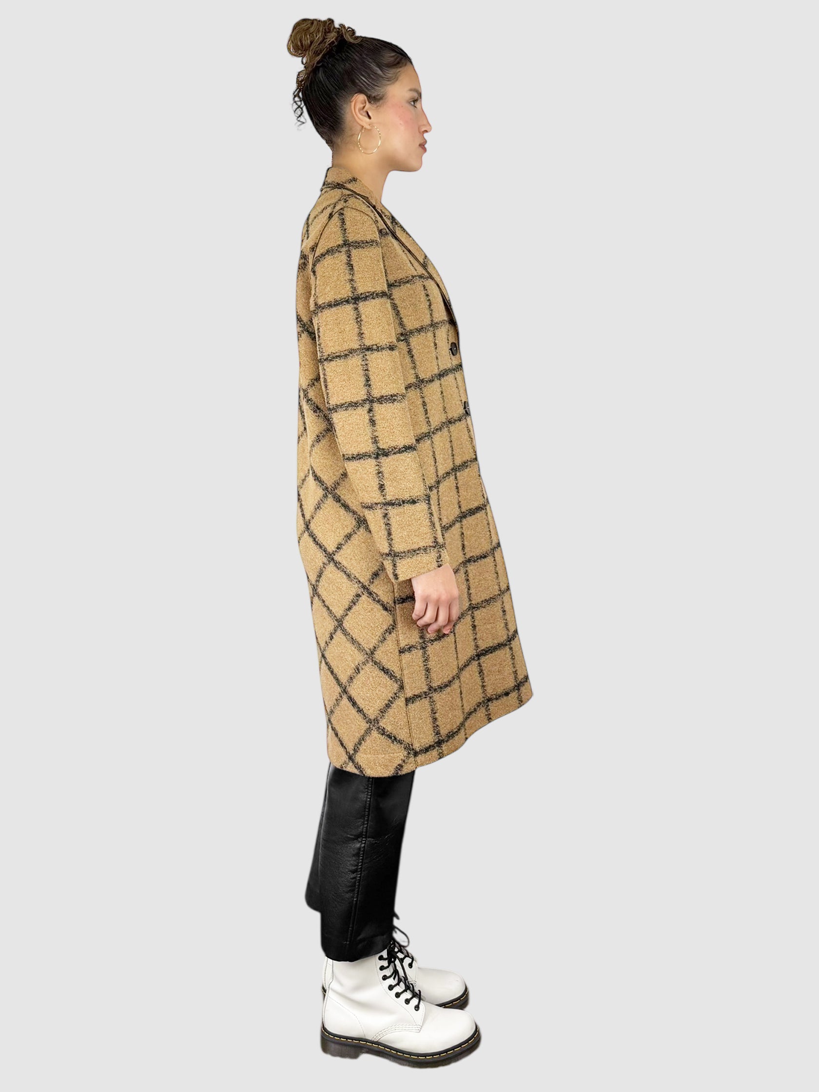 Plaid Wool Coat