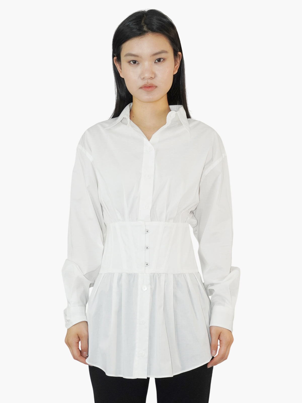 Corset Button-Up Top