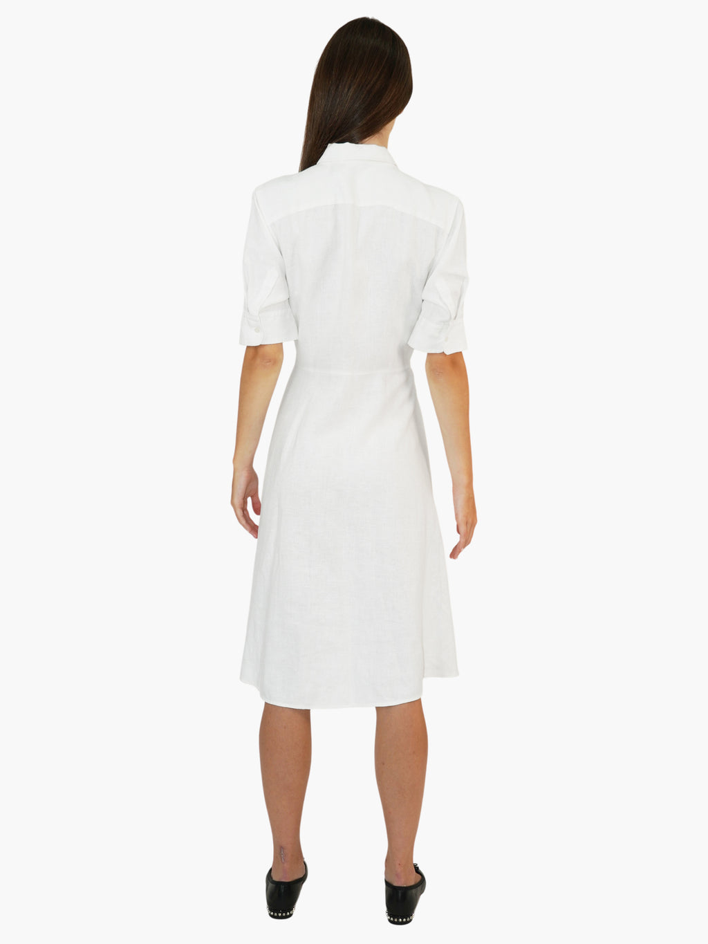 Linen Tie-Front Dress