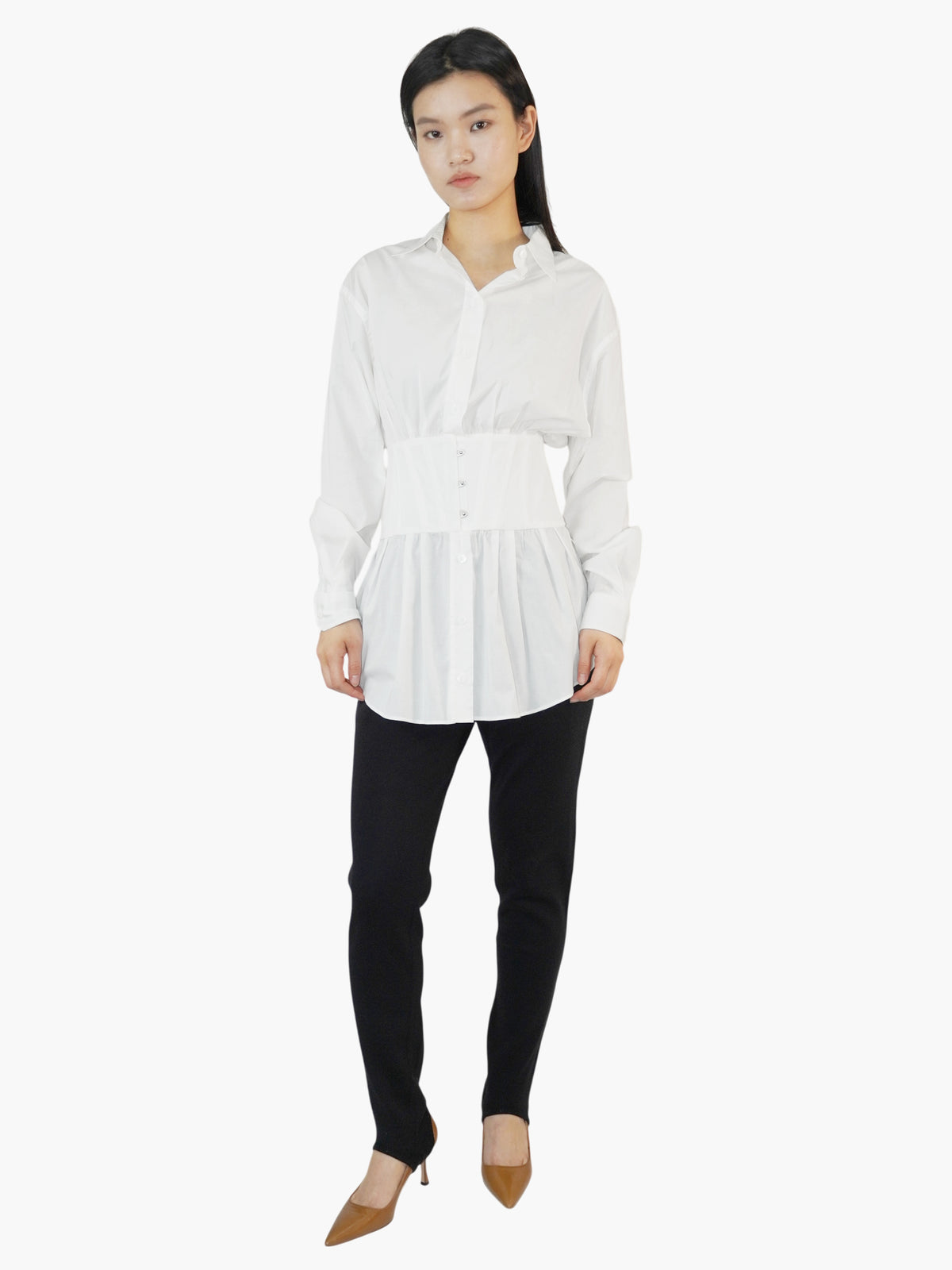 Corset Button-Up Top