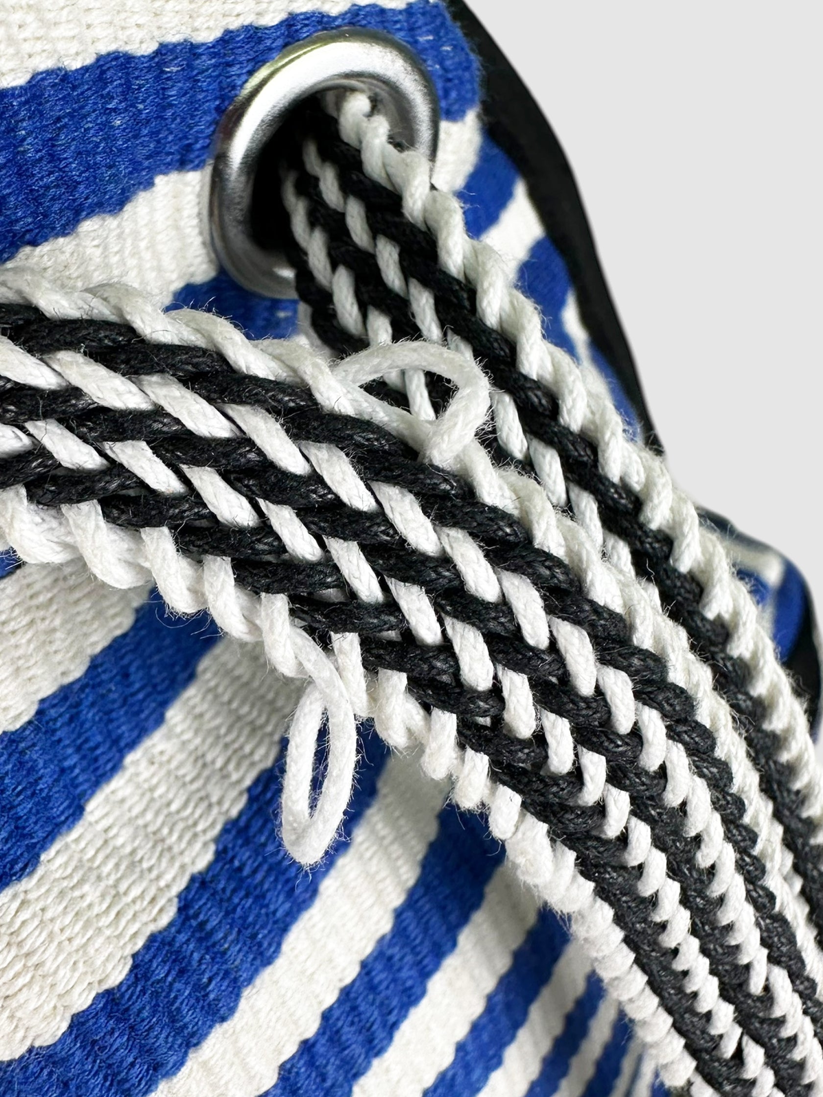 Striped Canvas Backpack