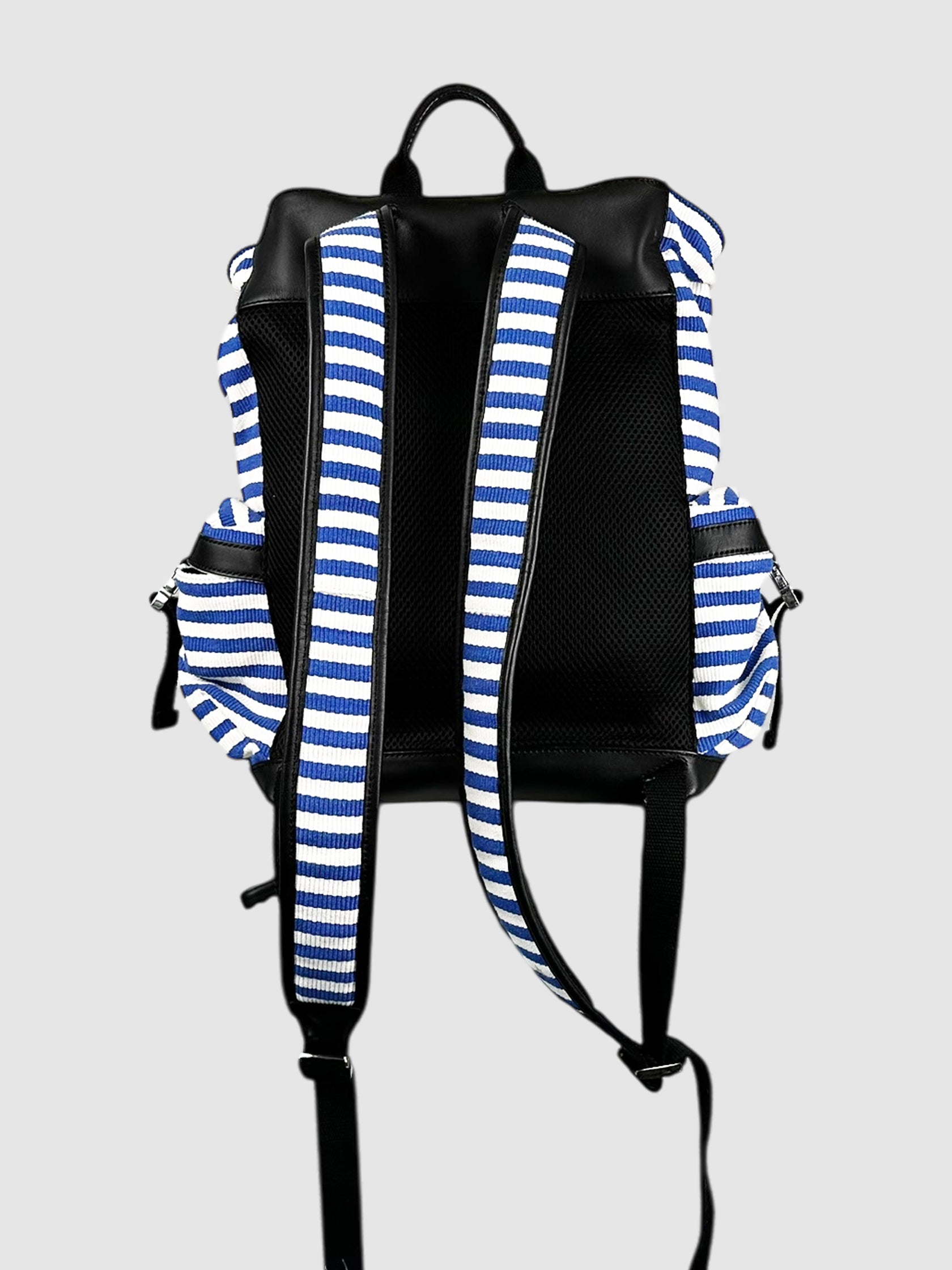 Striped Canvas Backpack