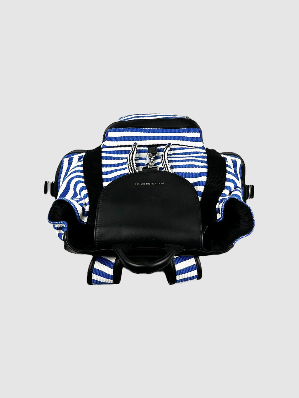 Striped Canvas Backpack