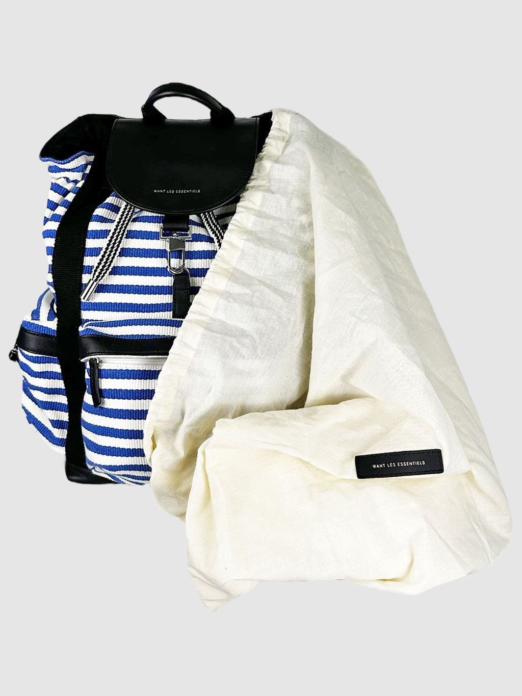 Striped Canvas Backpack