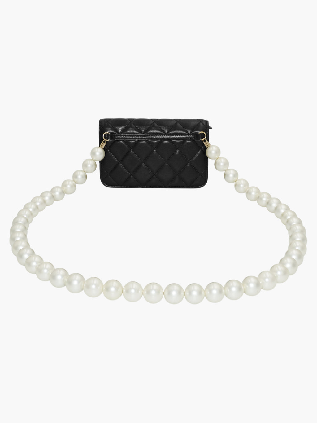 Faux Pearl Chain Wallet
